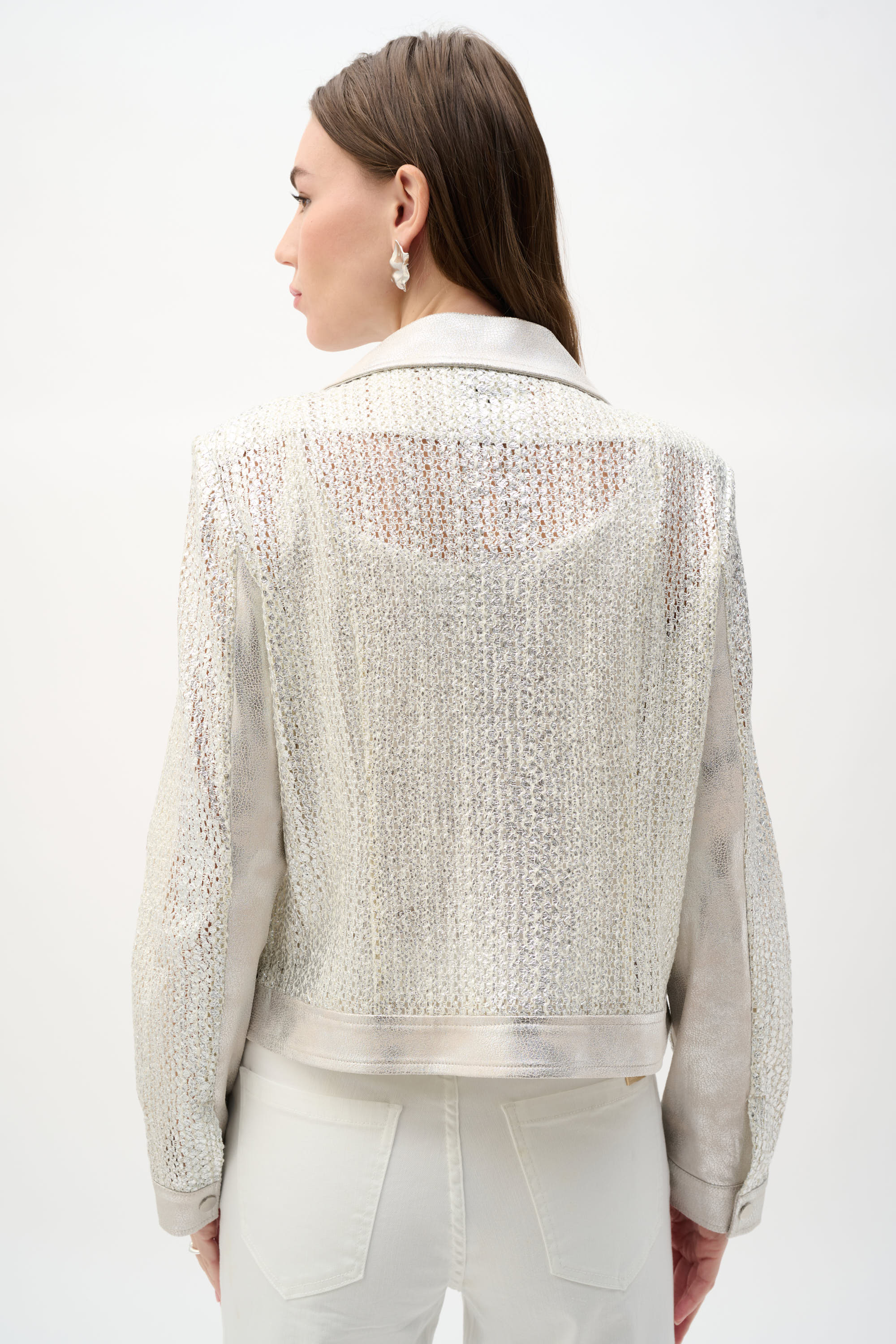 Joseph Ribkoff Faux Suede Moto Jacket - Image 5