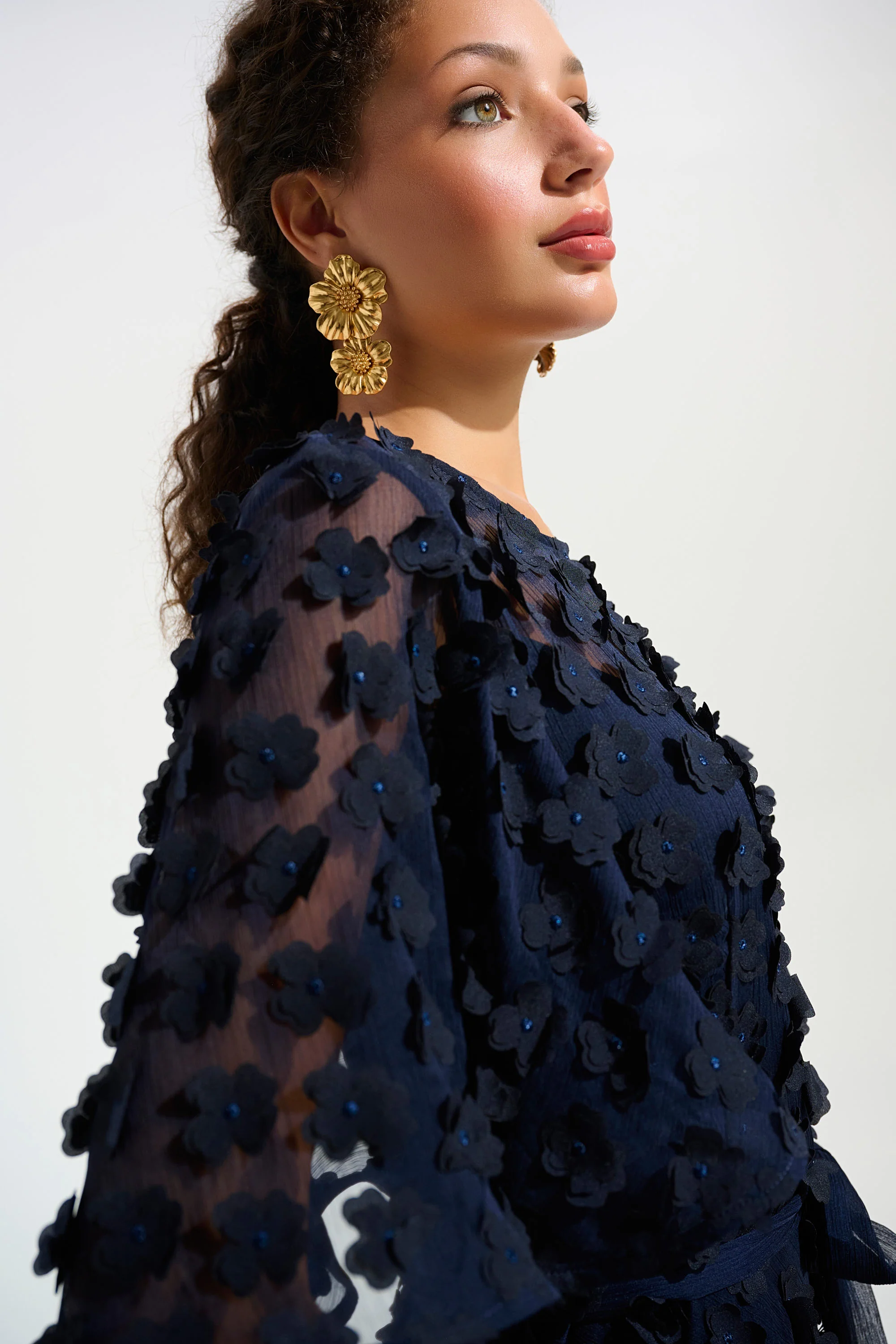 Joseph Ribkoff Fit & Flare Dress - Midnight - Image 2