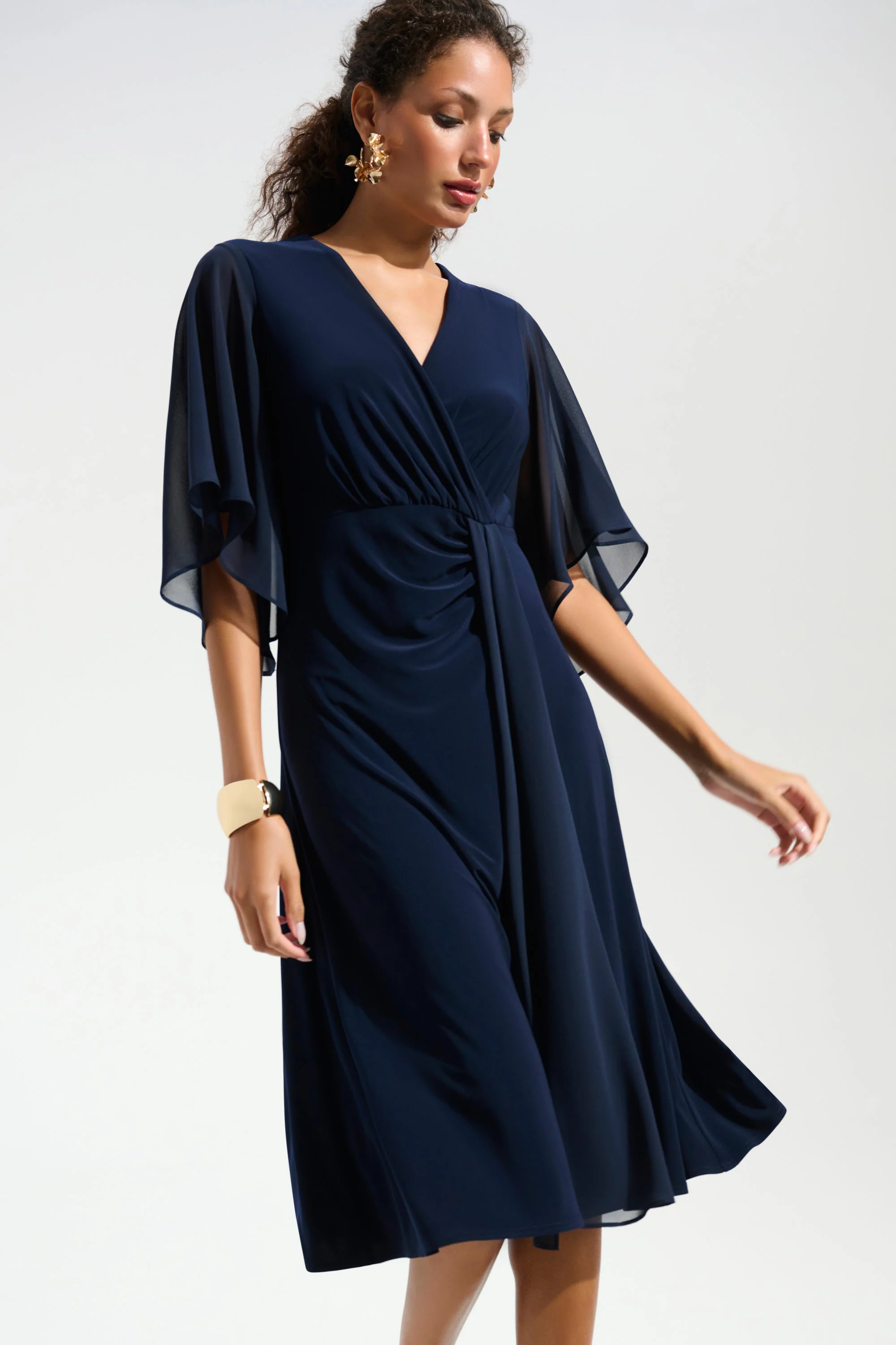 Joseph Ribkoff Fit & Flare Dress - Royal Sapphire - Image 3