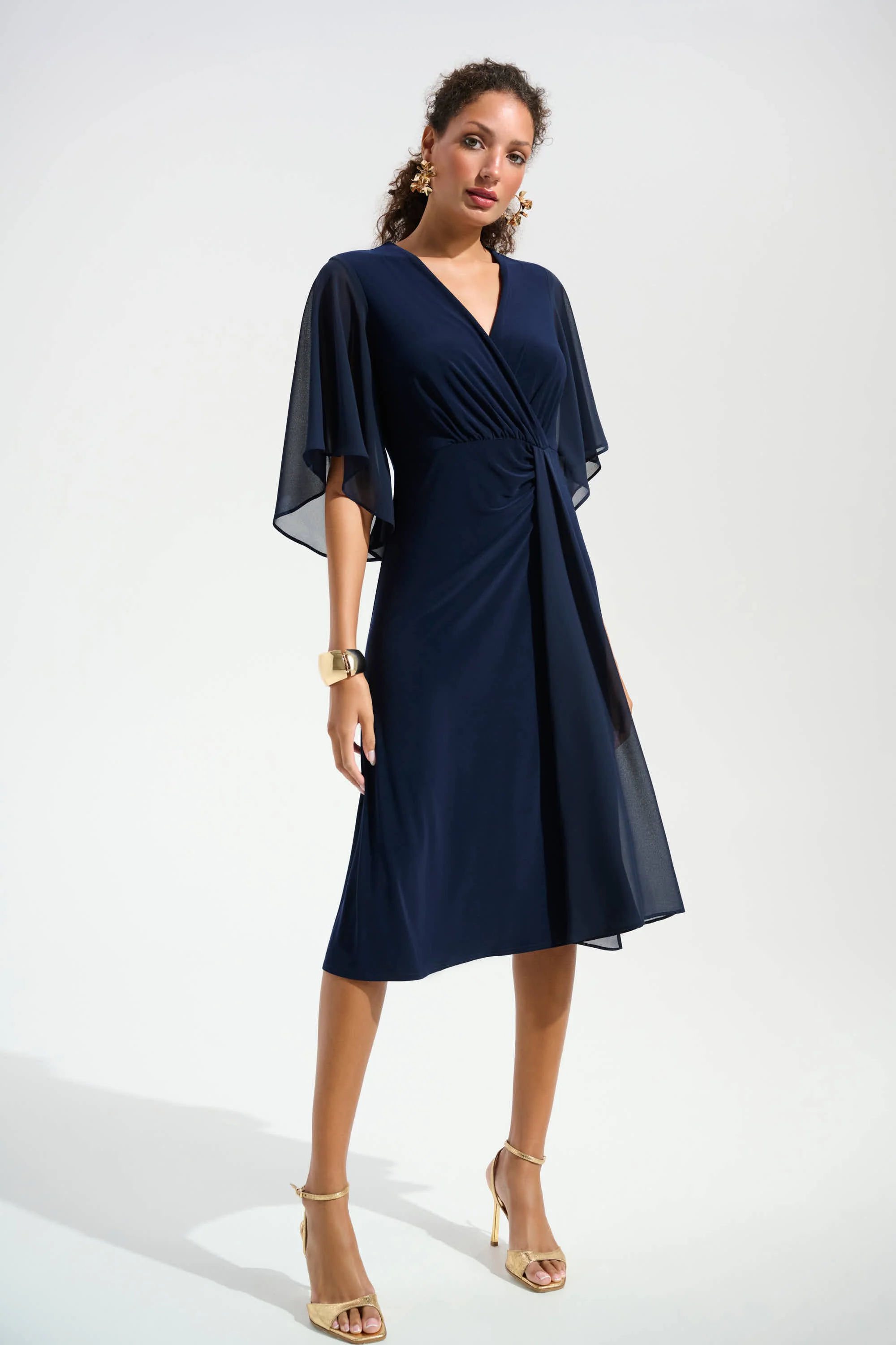 Joseph Ribkoff Fit & Flare Dress - Royal Sapphire - Image 4