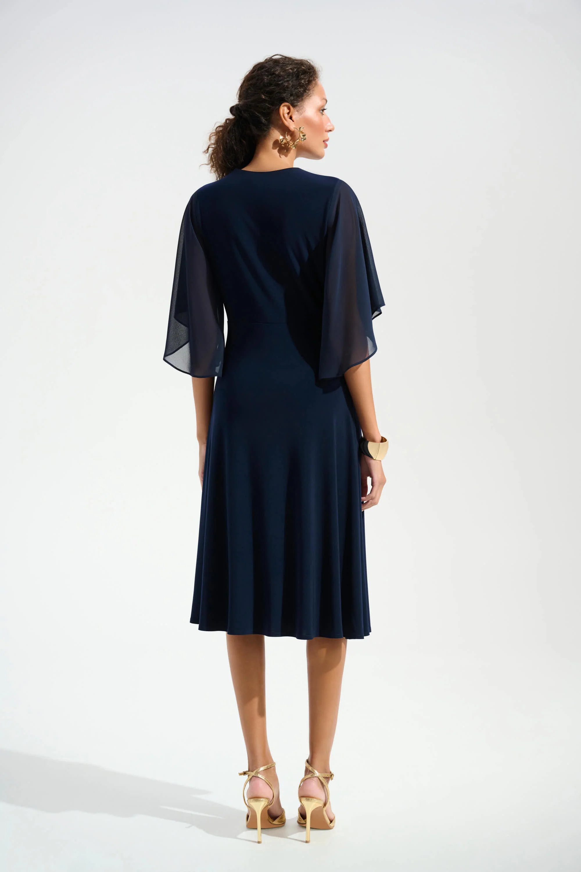 Joseph Ribkoff Fit & Flare Dress - Royal Sapphire - Image 6