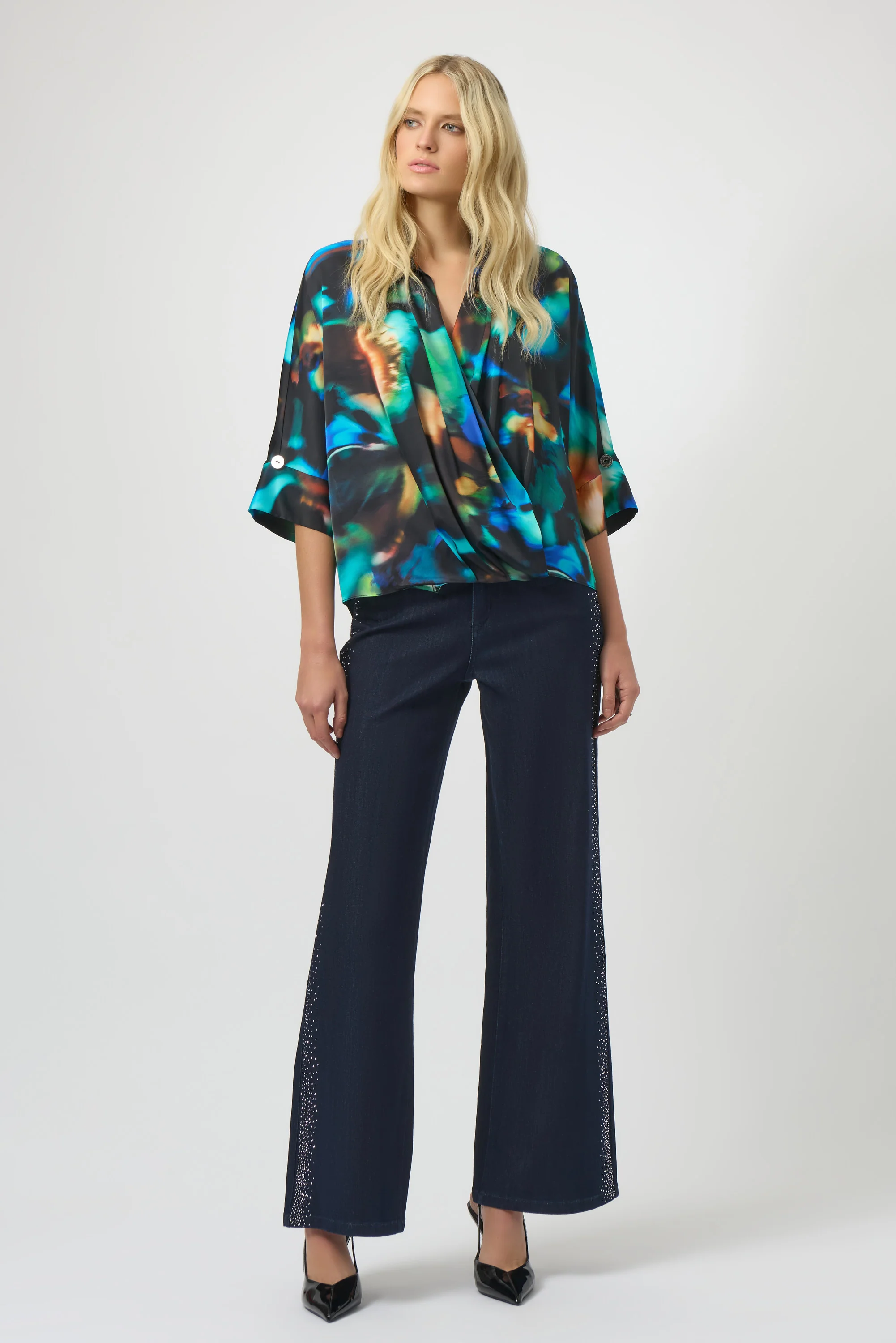 Joseph Ribkoff Flare Jeans - Image 4