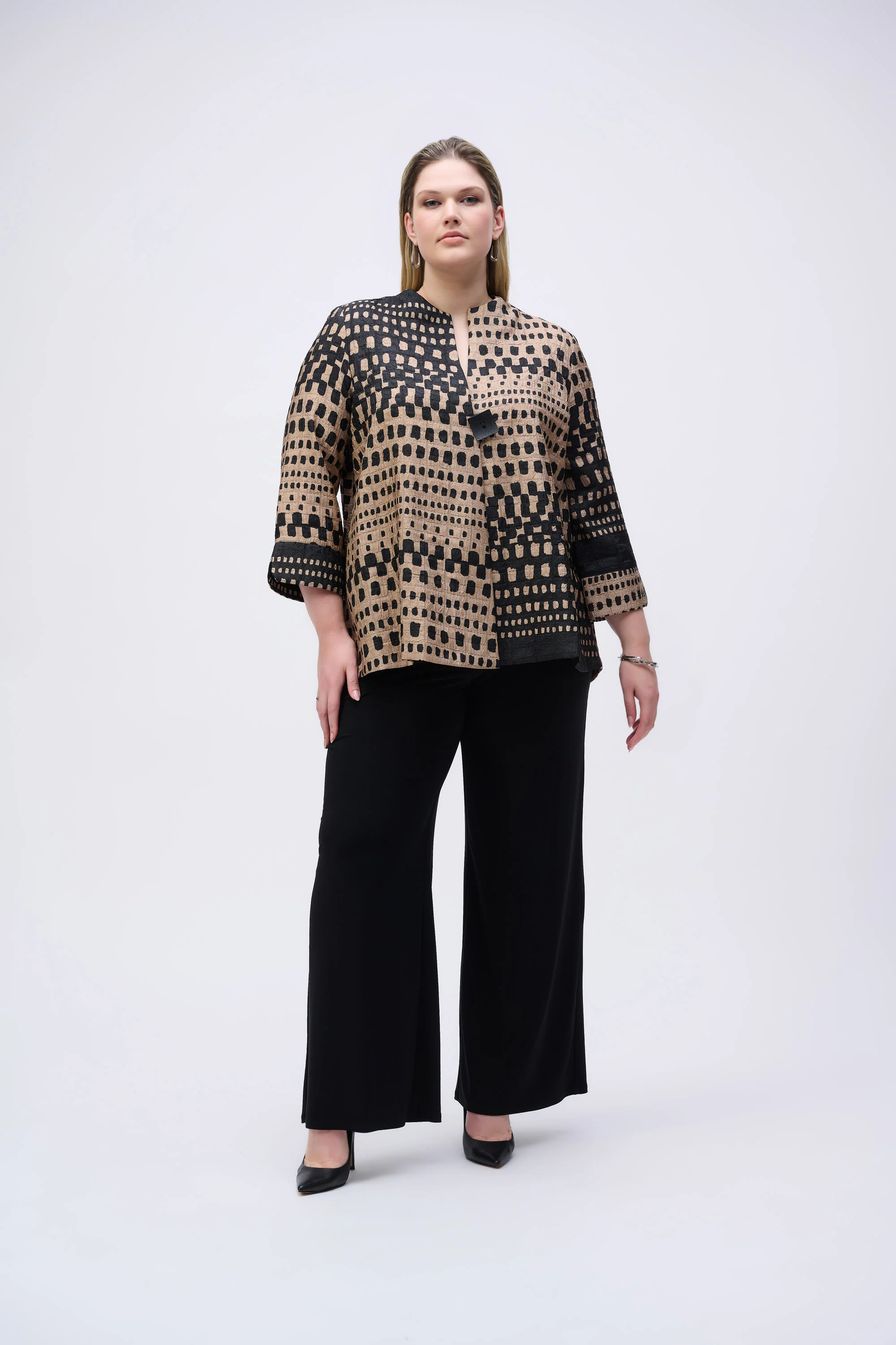 Joseph Ribkoff Knit Wide Leg Pants with Sash - Image 6