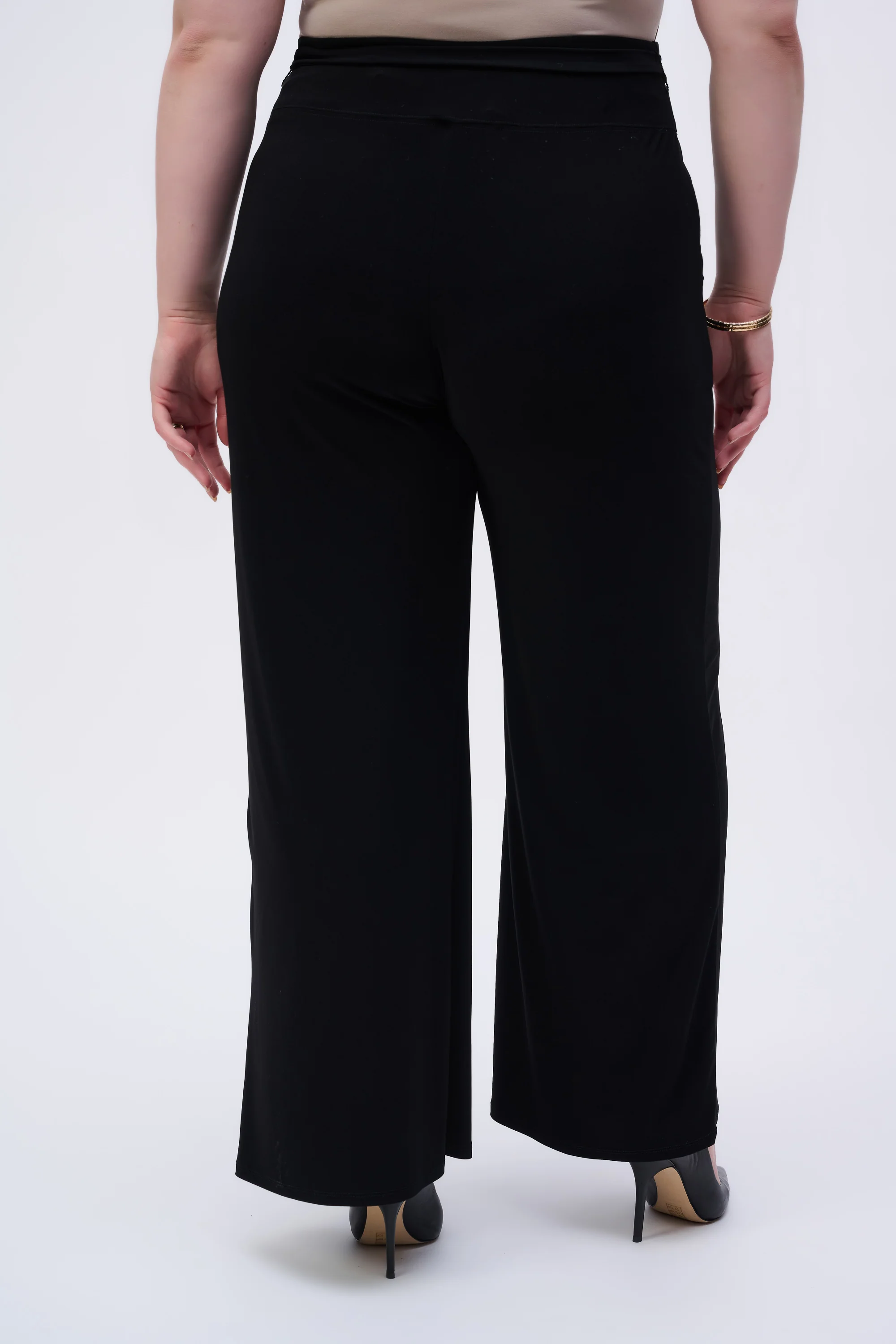 Joseph Ribkoff Knit Wide Leg Pants with Sash - Image 8