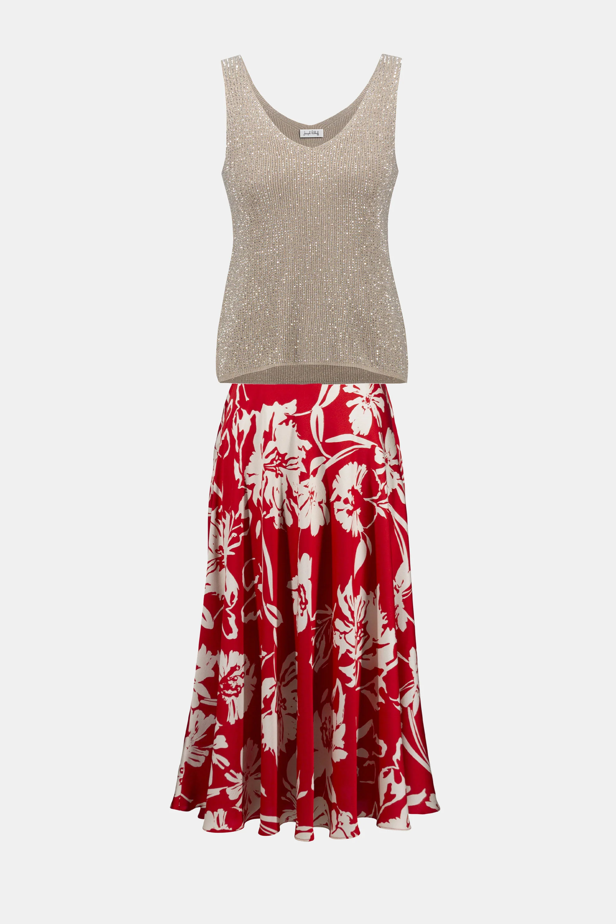 Joseph Ribkoff Metallic Camisole - Champagne - Image 7