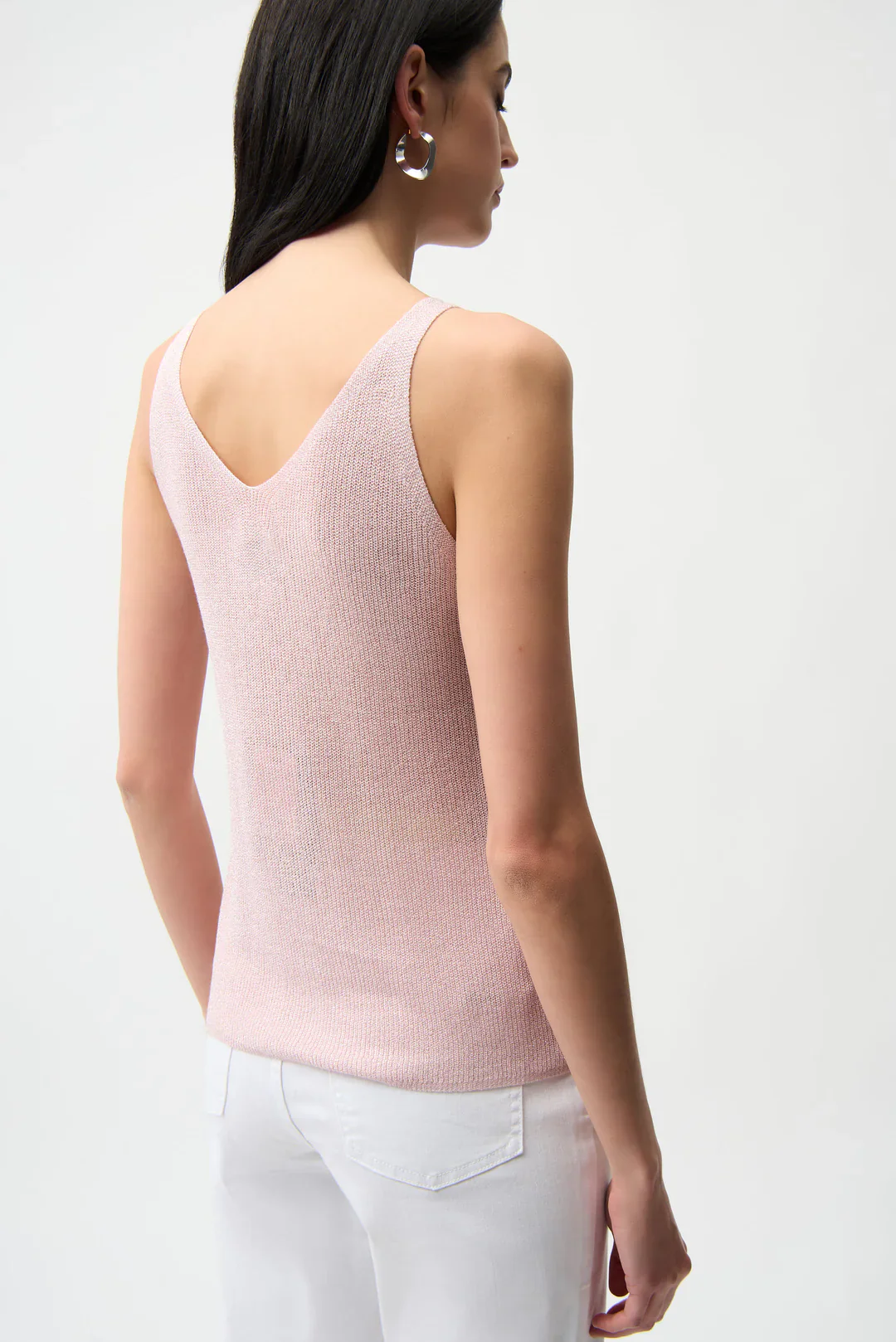 Joseph Ribkoff Metallic Camisole - Petal Pink - Image 4