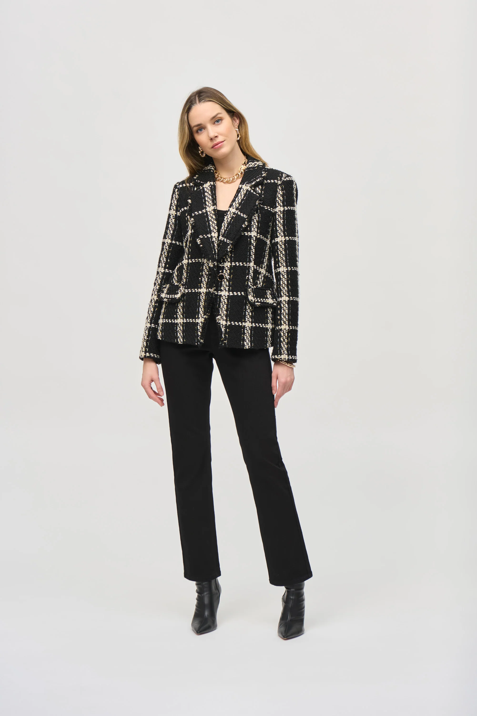 Joseph Ribkoff Plaid Blazer - Image 4