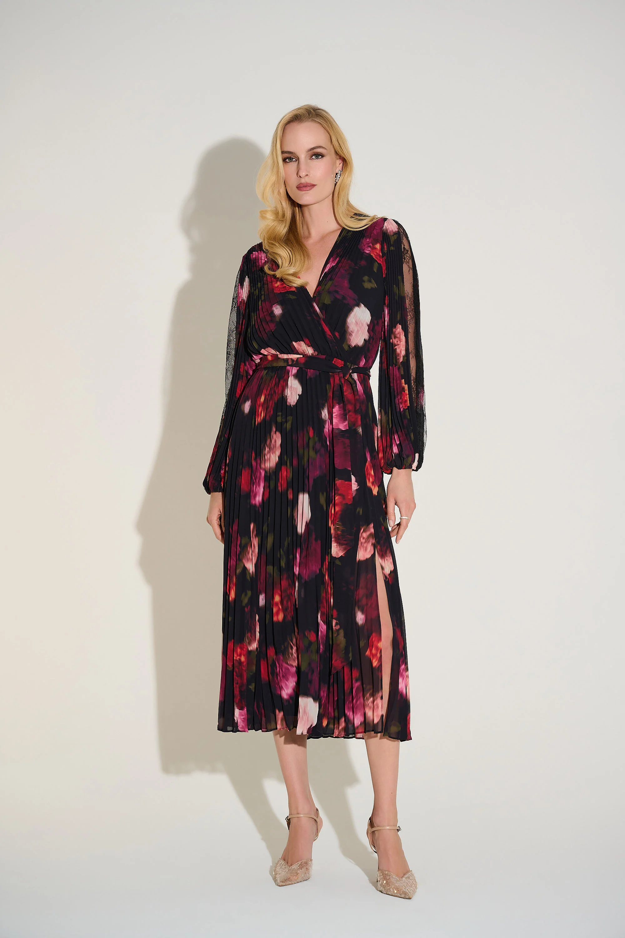 Joseph Ribkoff Pleated Dress - Image 2