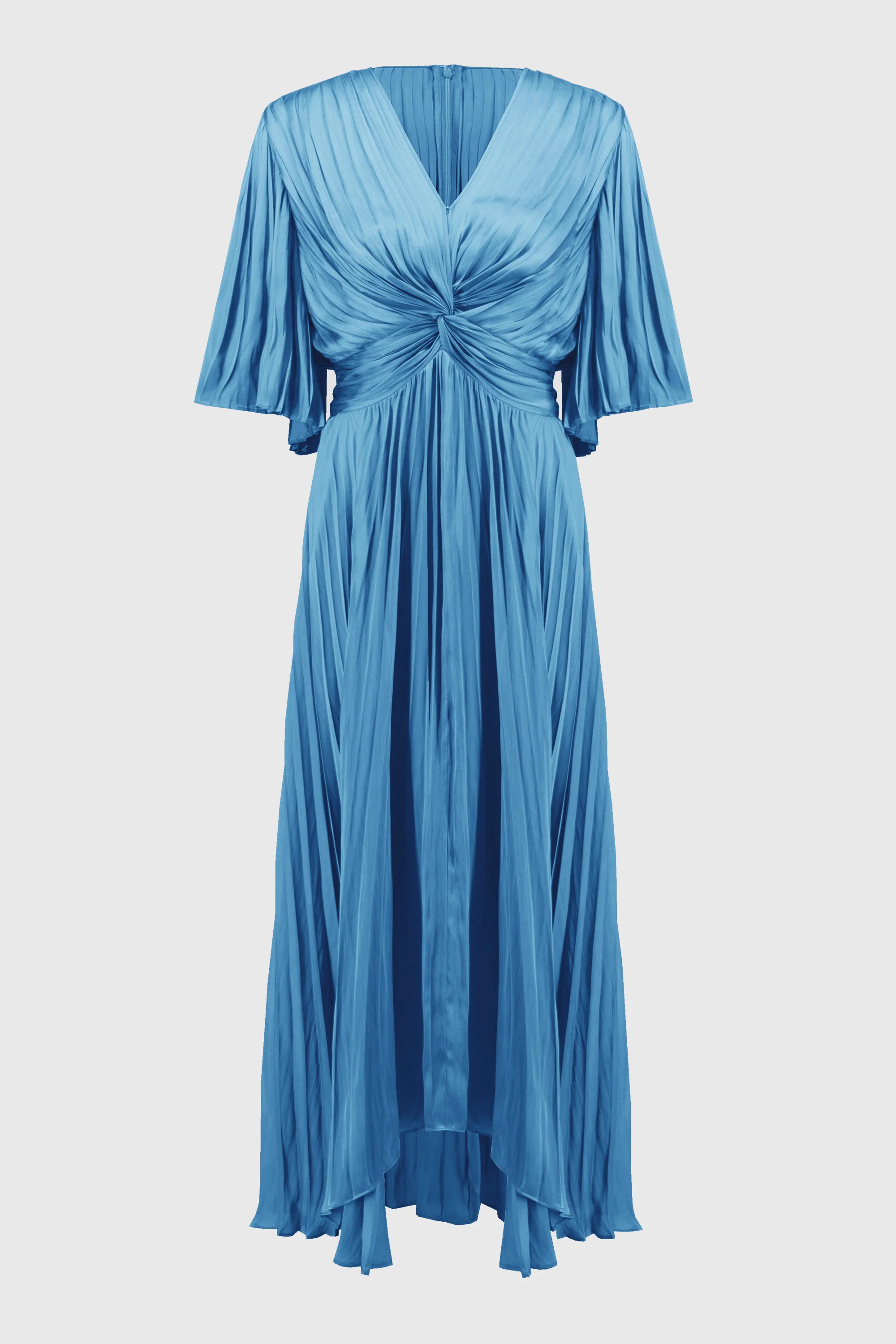 Joseph Ribkoff Pleated Satin Midi Dress - Image 3