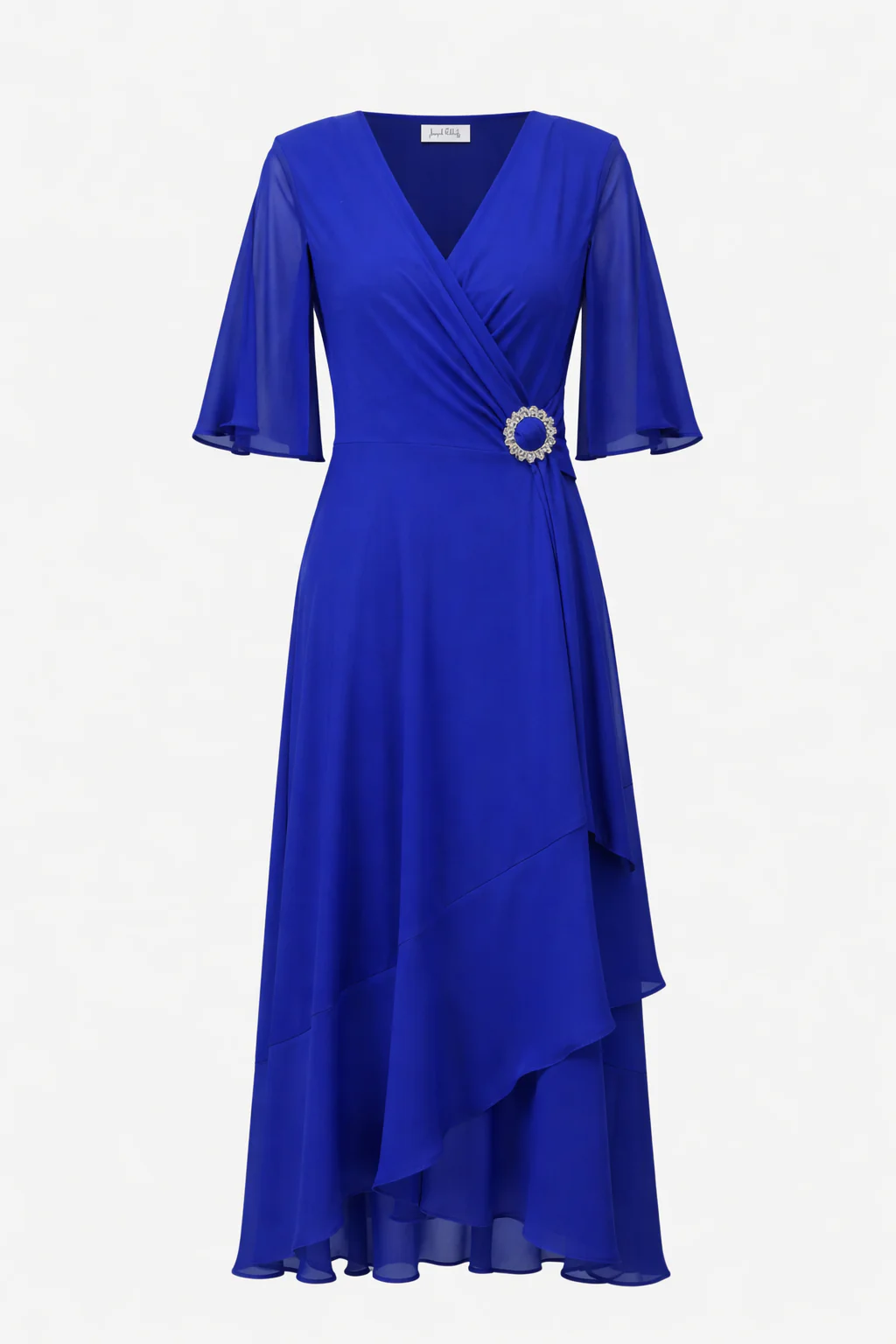 Joseph Ribkoff Silk Knit Wrap Dress - Royal Sapphire - Image 2