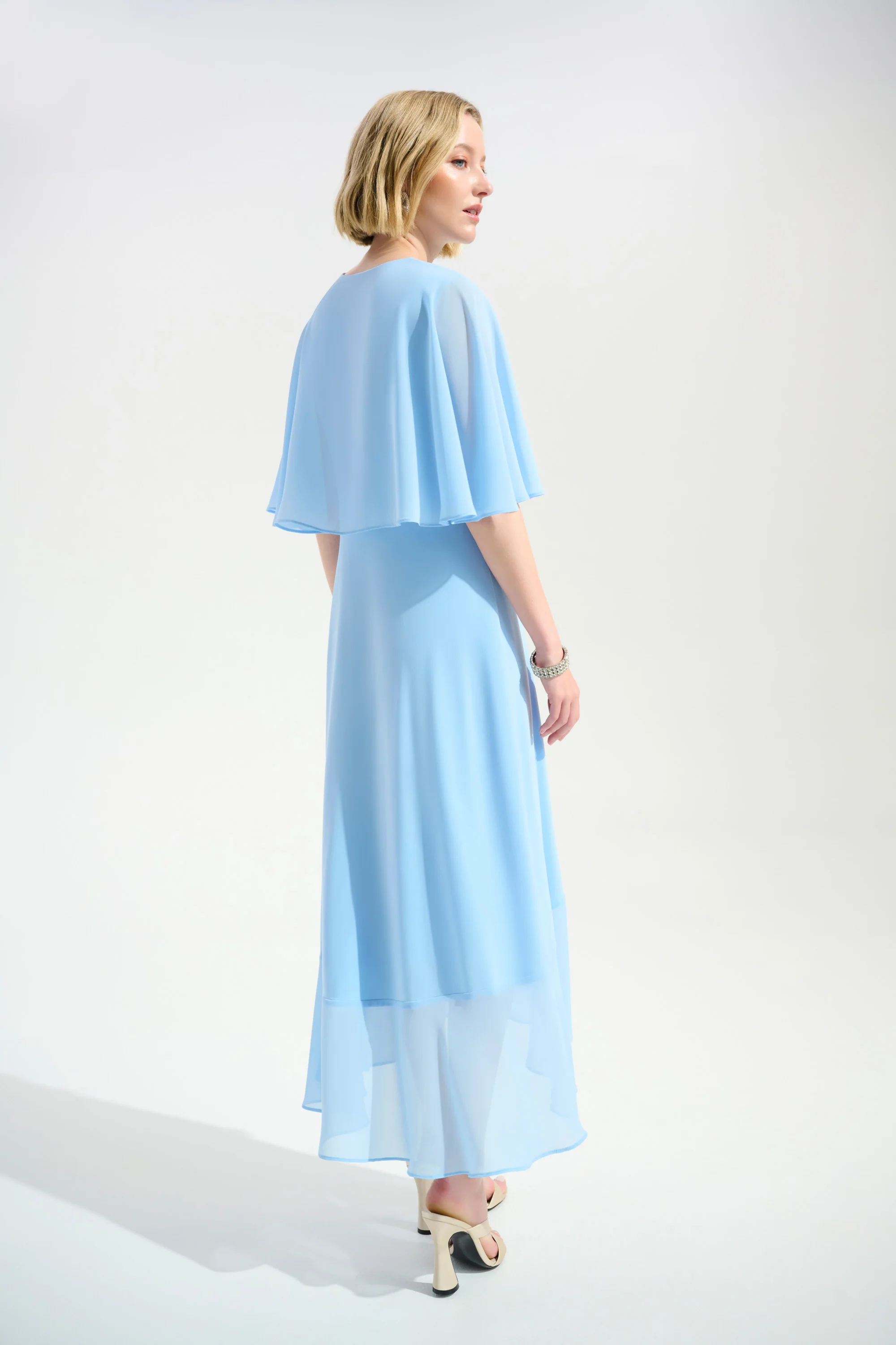 Joseph Ribkoff Silk Knit Wrap Dress - Royal Sapphire - Image 4