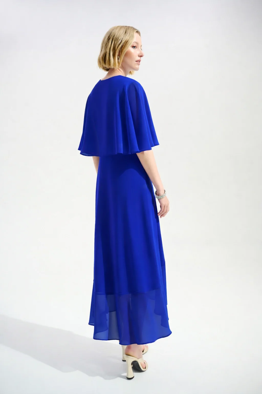 Joseph Ribkoff Silk Knit Wrap Dress - Royal Sapphire - Image 5