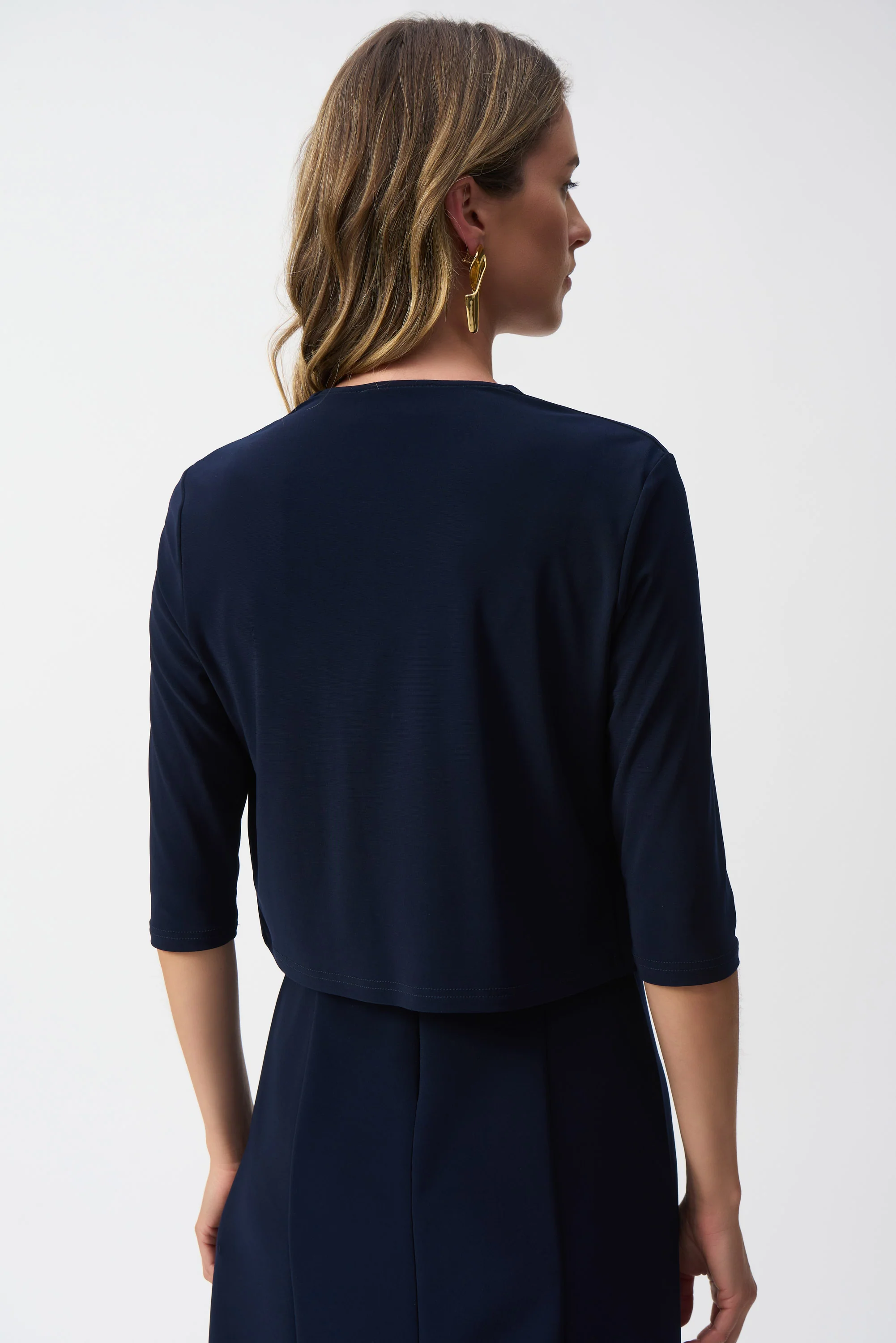 Joseph Ribkoff Silky Knit Cover-Up - Midnight - Image 5