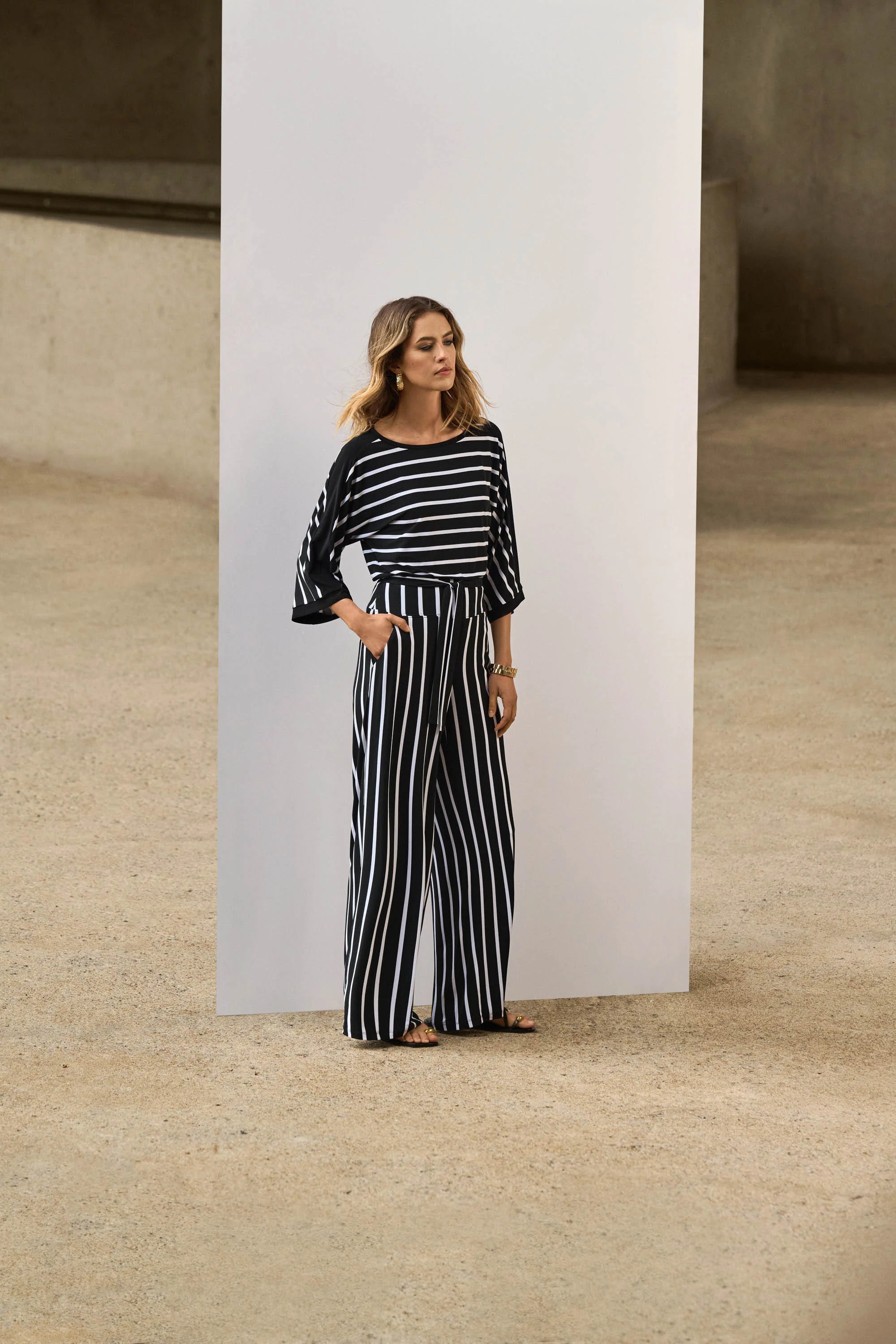 Joseph Ribkoff Silky Knit Wide-Leg Pants - Image 5