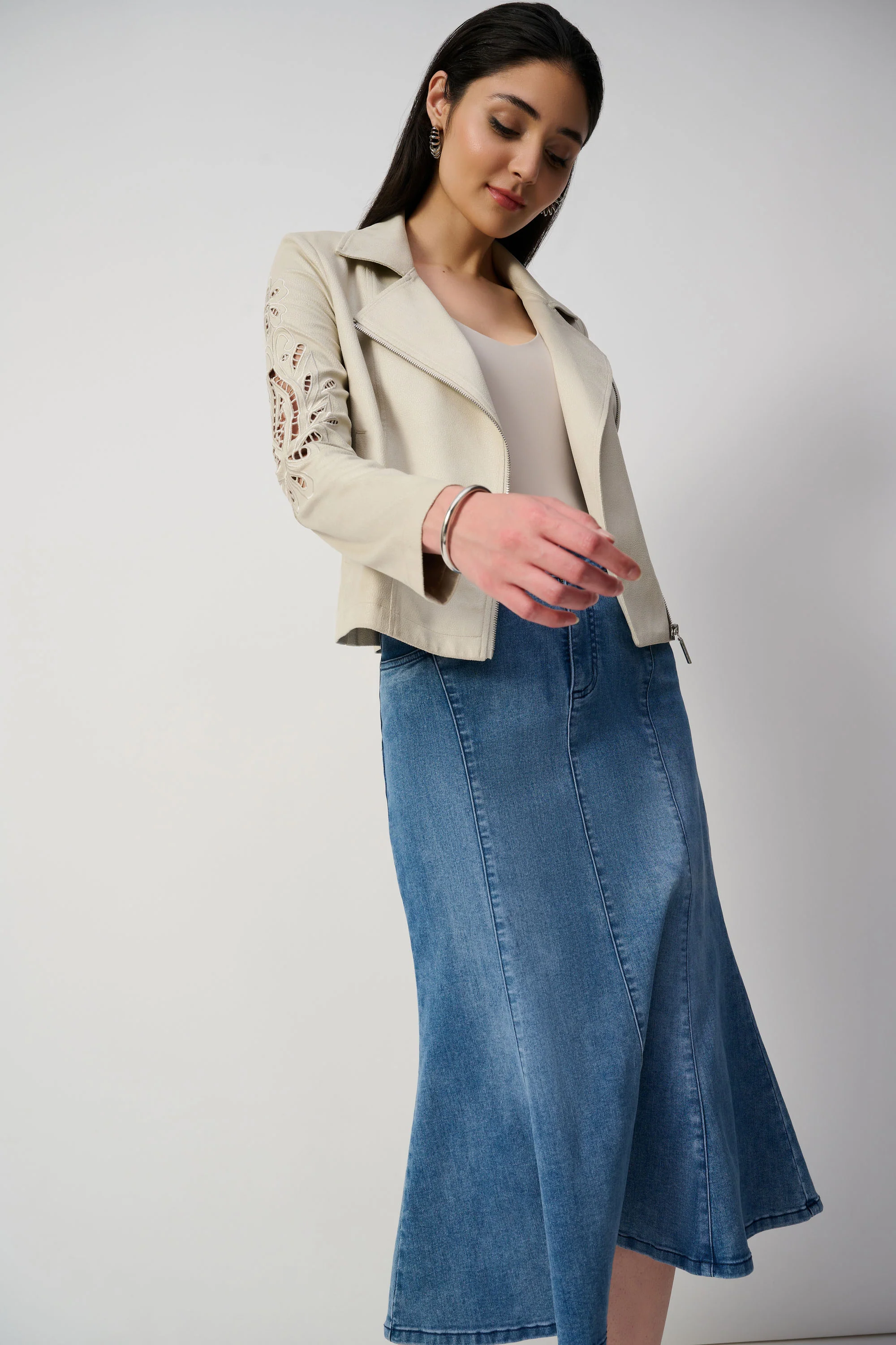 Joseph Ribkoff Stretch Trumpet Skirt - Image 3
