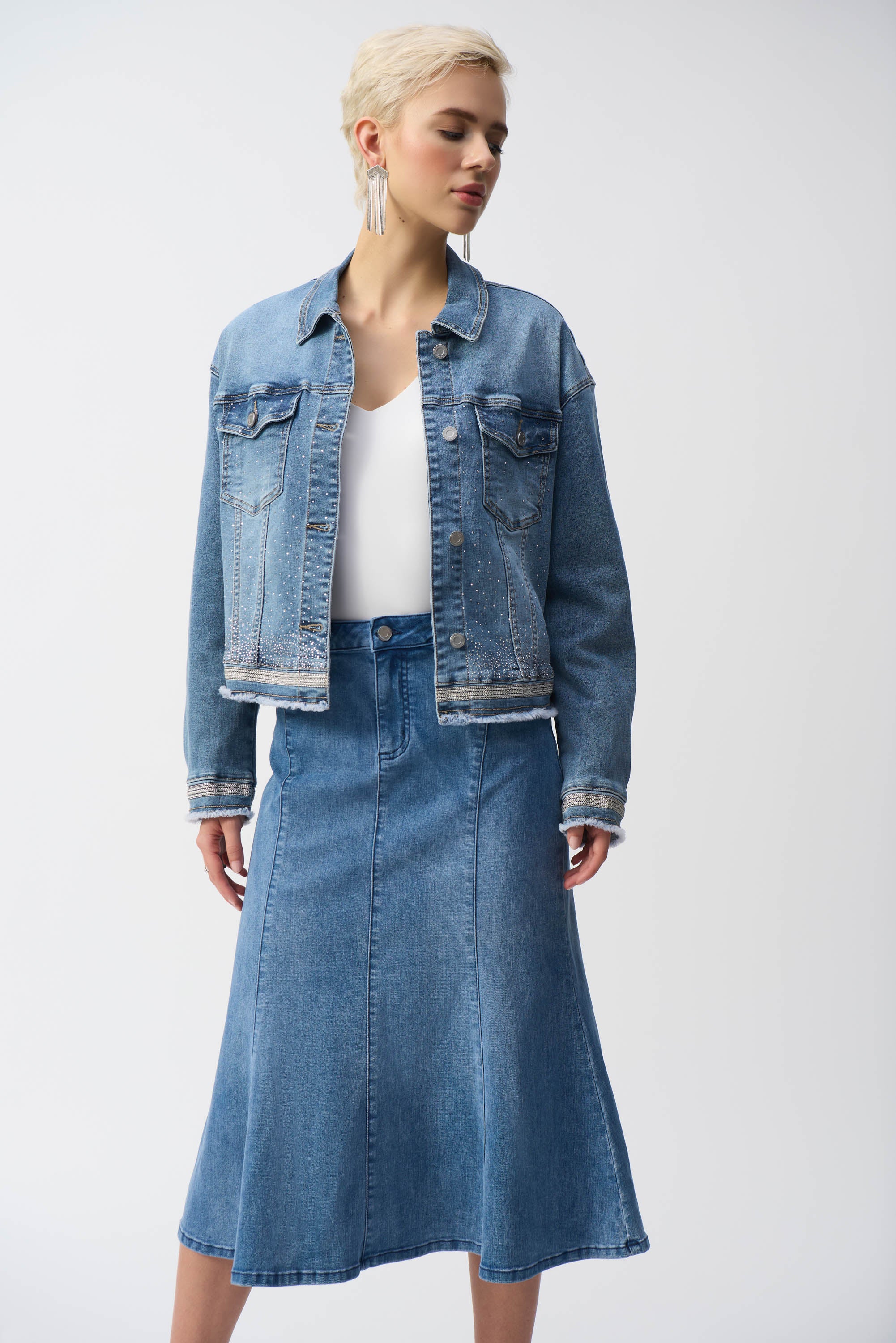 Joseph Ribkoff Stretch Trumpet Skirt - Image 9