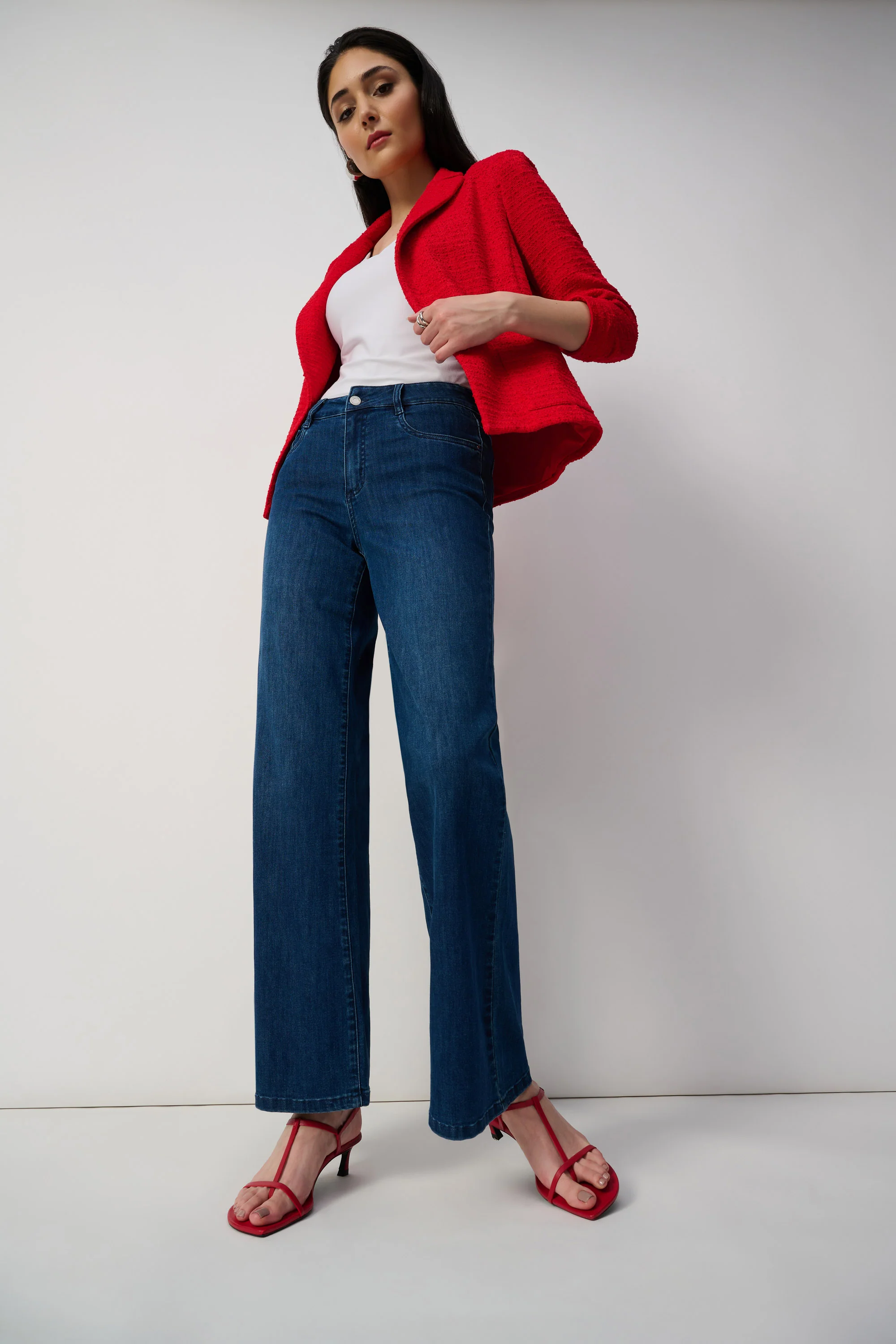 Joseph Ribkoff Wide Leg Jean - Image 13