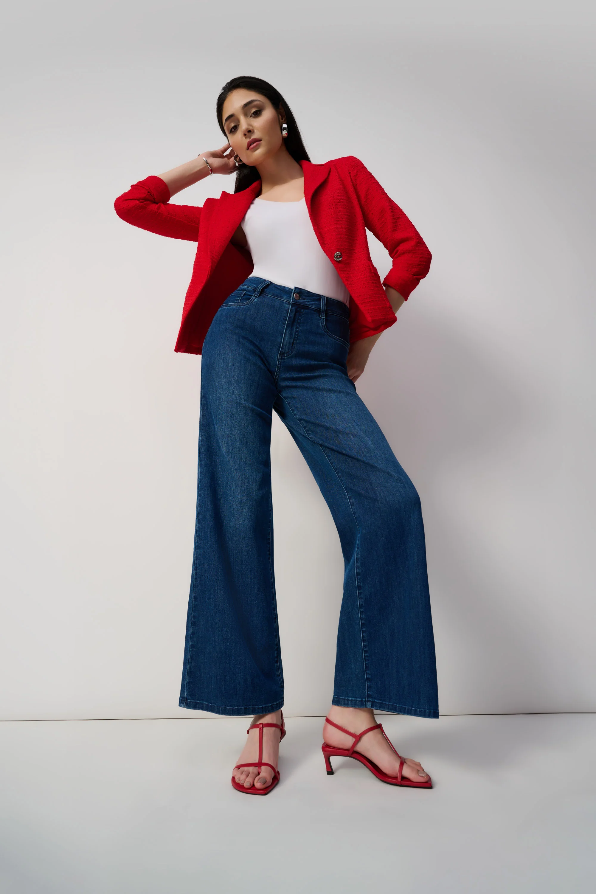 Joseph Ribkoff Wide Leg Jean - Image 3