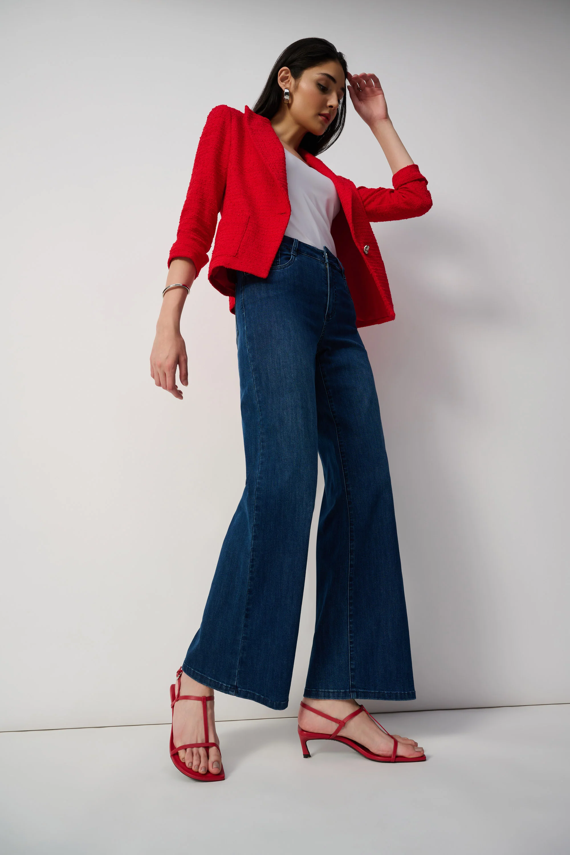 Joseph Ribkoff Wide Leg Jean - Image 8