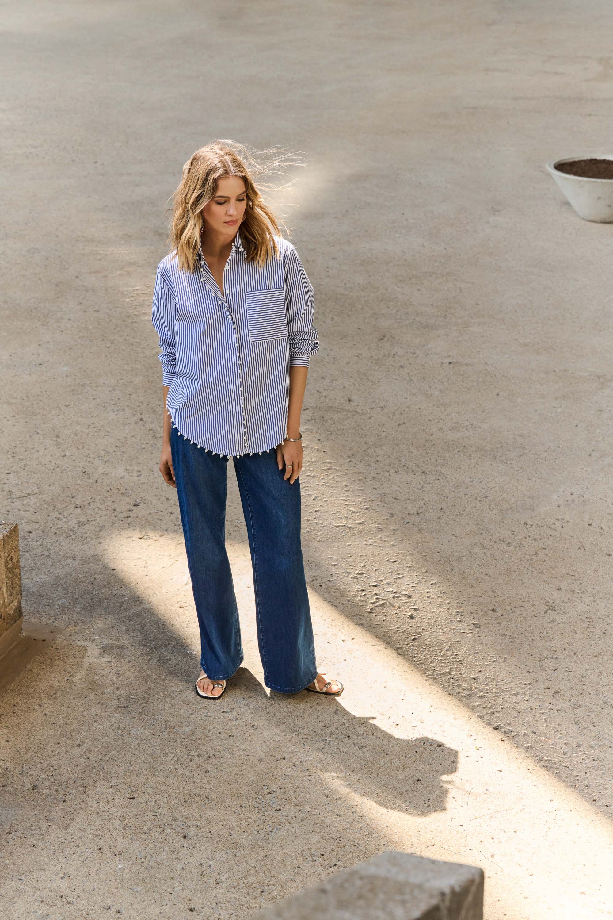 Joseph Ribkoff Wide Leg Jean - Image 9