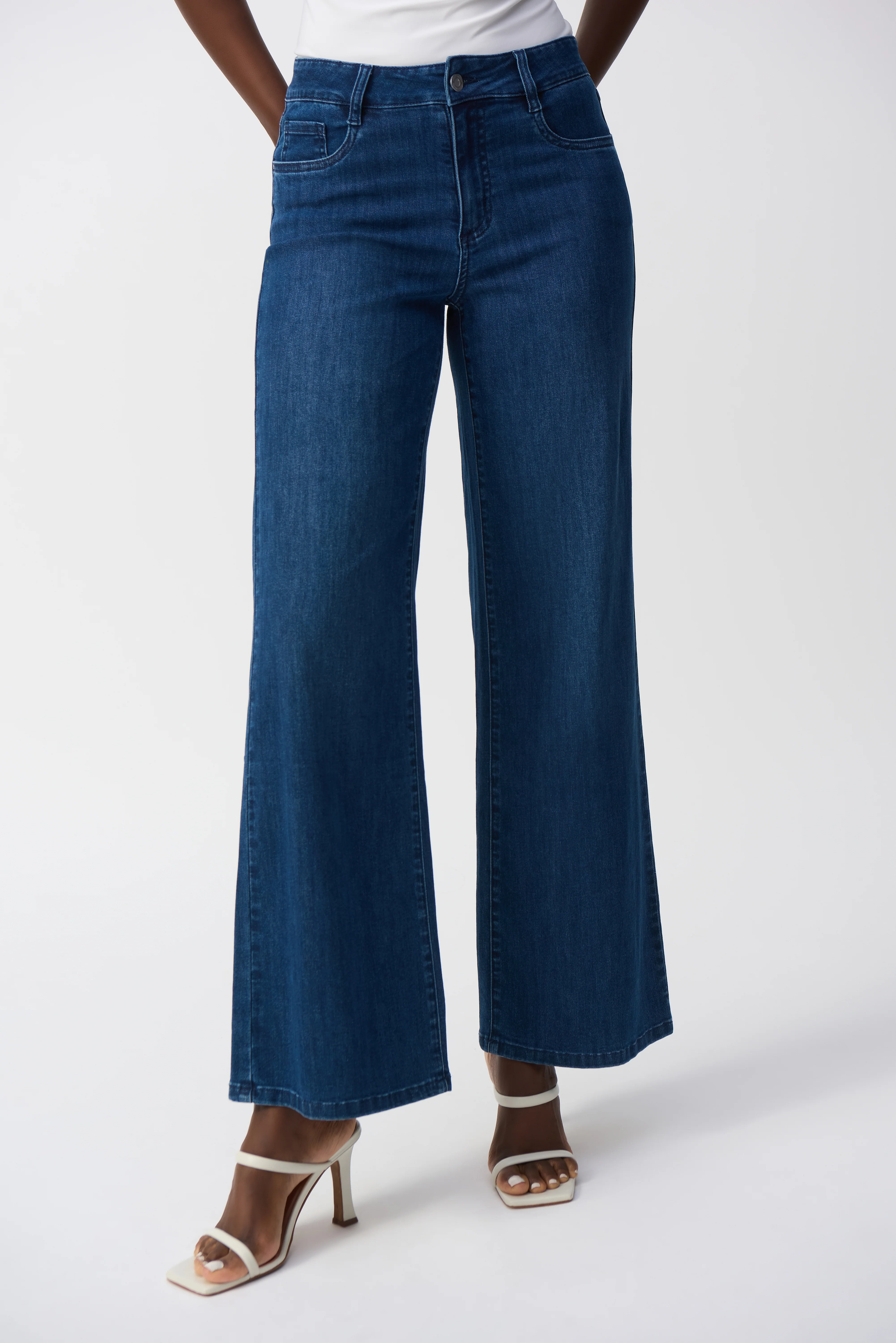 Joseph Ribkoff Wide Leg Jean-DARK DENIM