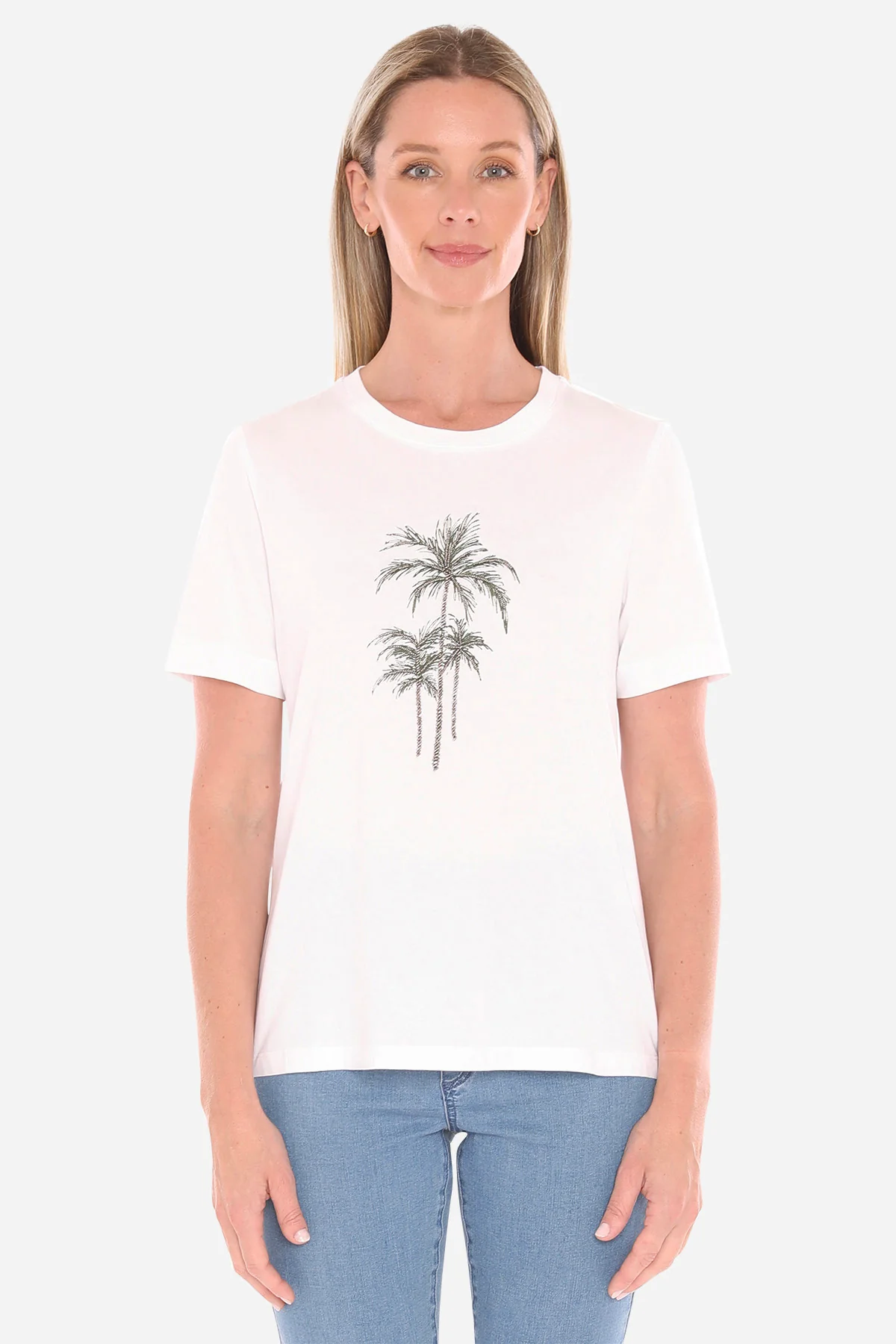 Jump Beaded Tee - Basil - Image 3