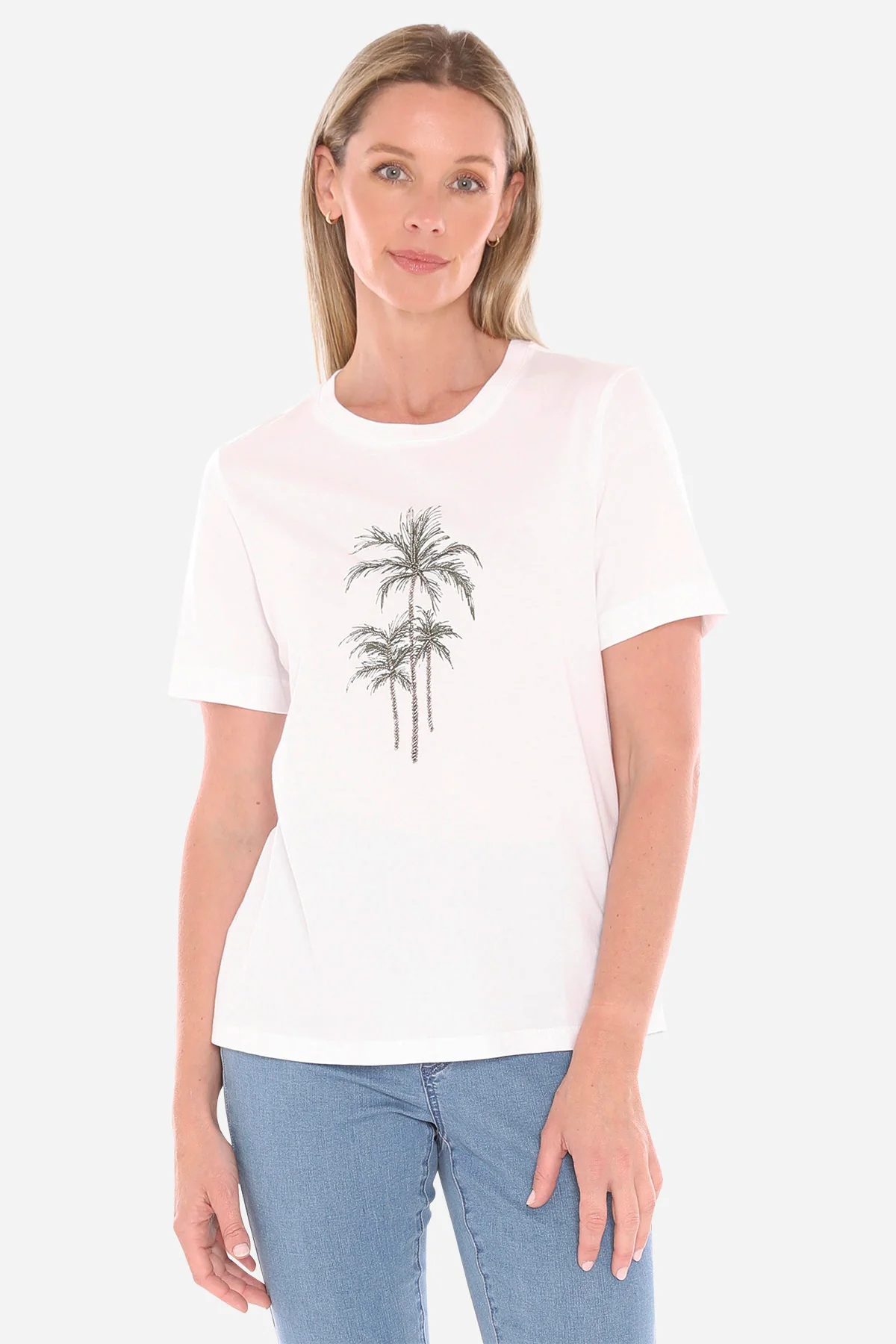 Jump Beaded Tee - Basil - Image 5