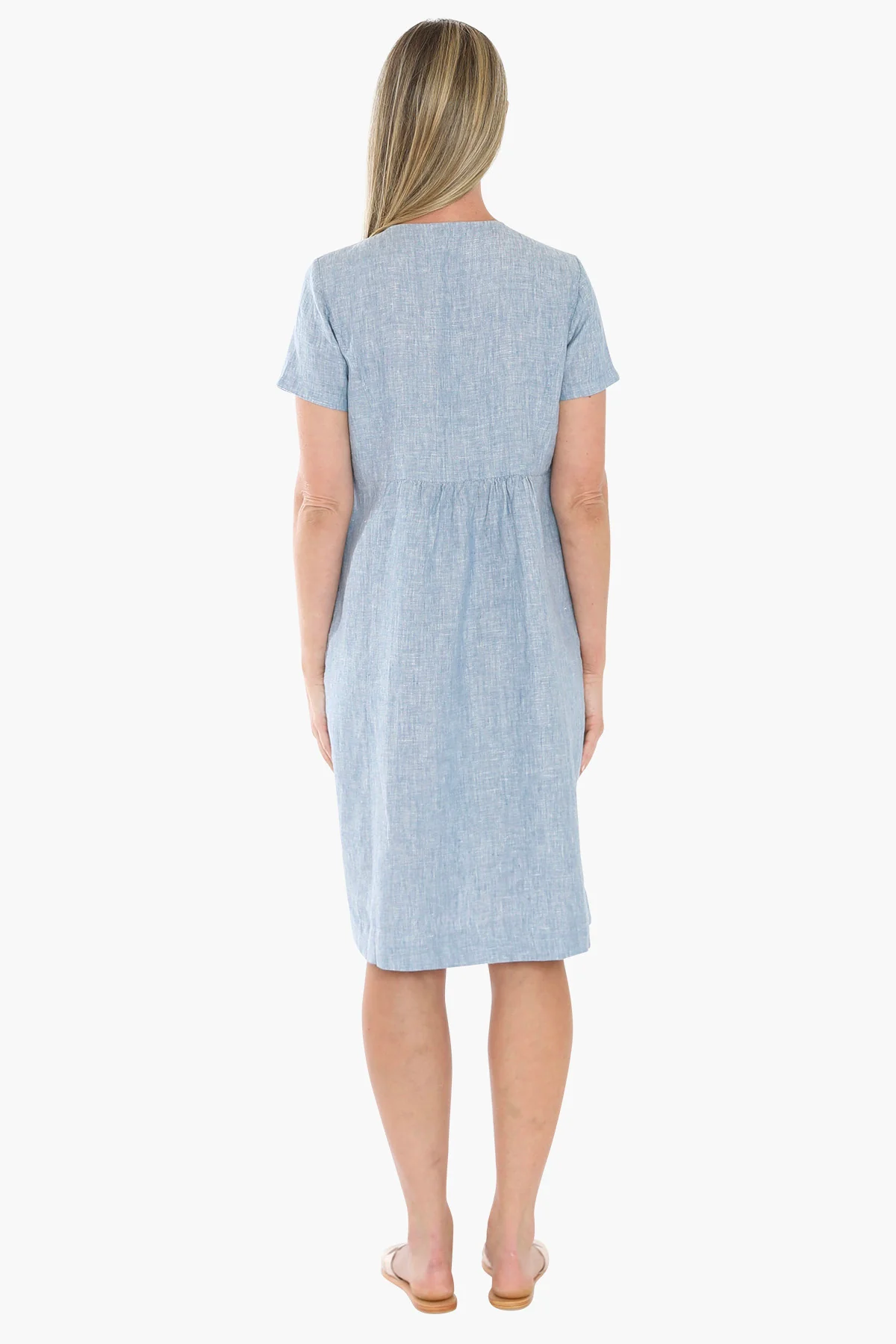 Jump Button Through Dress - Ocean - Image 5