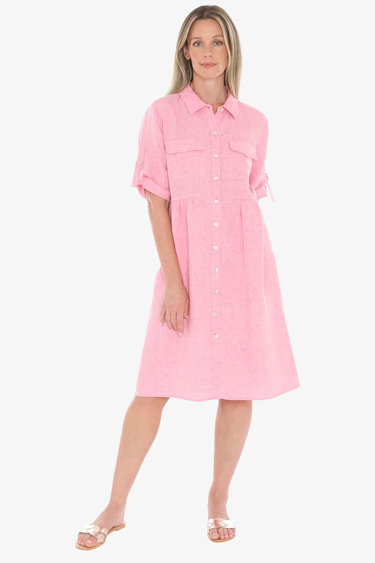 Jump D Ring Dress - Flamingo - Image 2