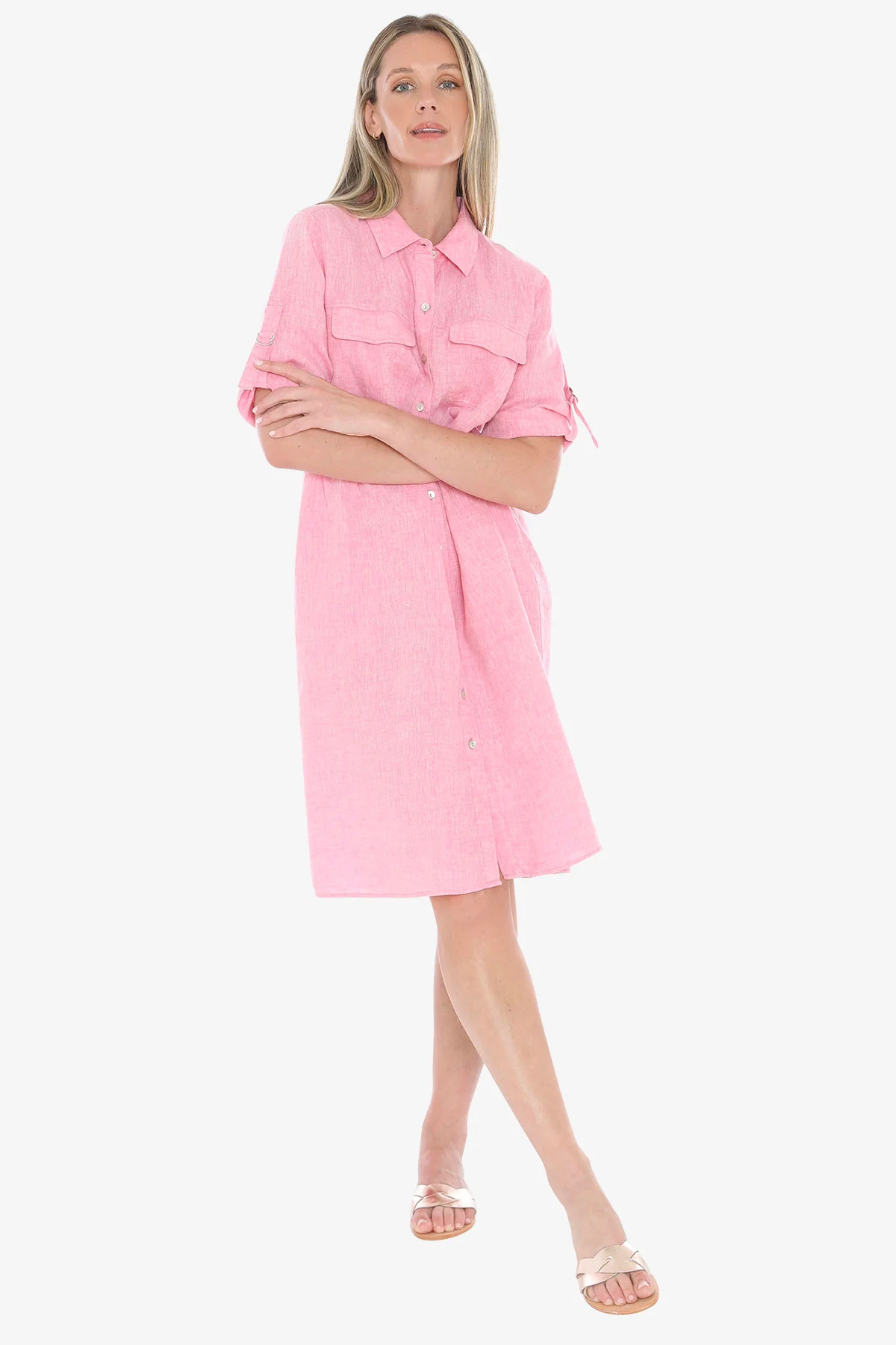 Jump D Ring Dress - Flamingo - Image 3