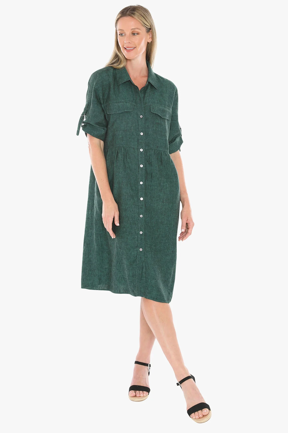 Jump D Ring Dress - Pine - Image 3