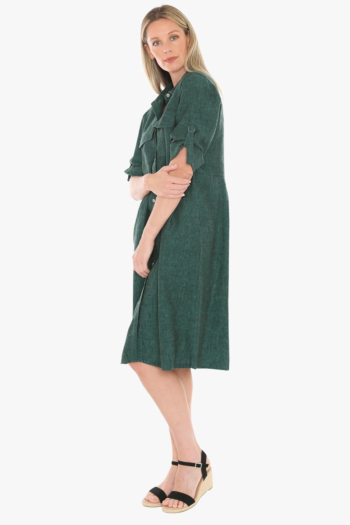 Jump D Ring Dress - Pine - Image 6