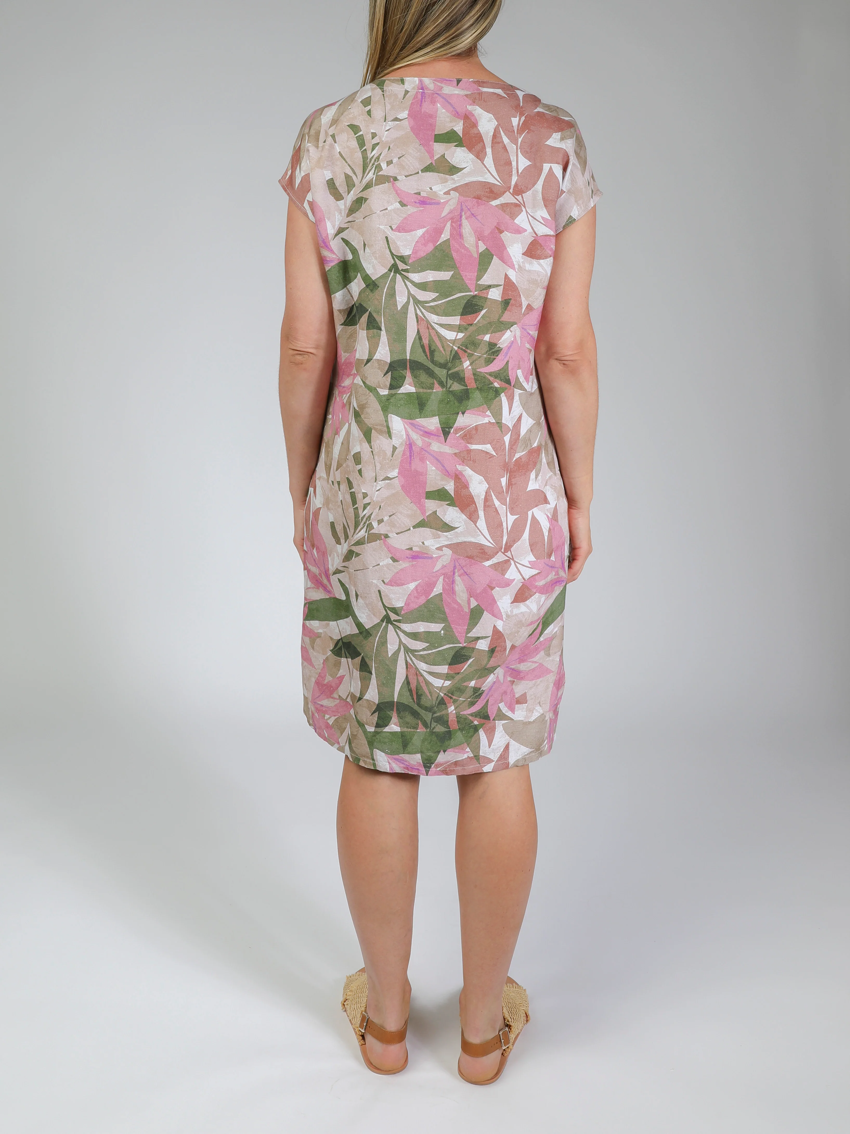 Jump Leaf Linen Dress - Image 2