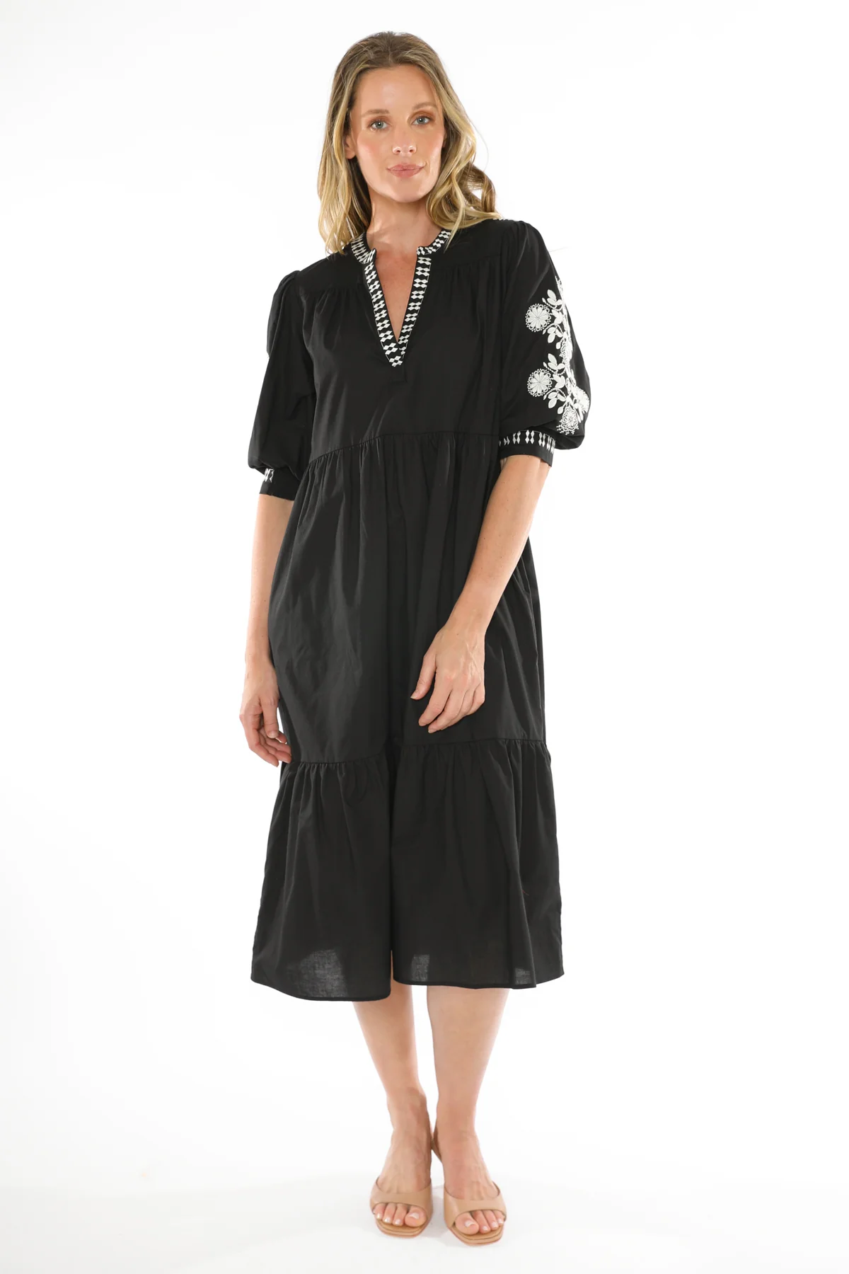 Jump Flower Emb Dress - Image 4