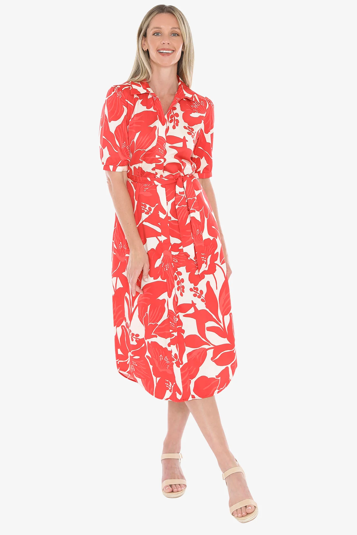 Jump Lilly Mono Print Dress - Image 2