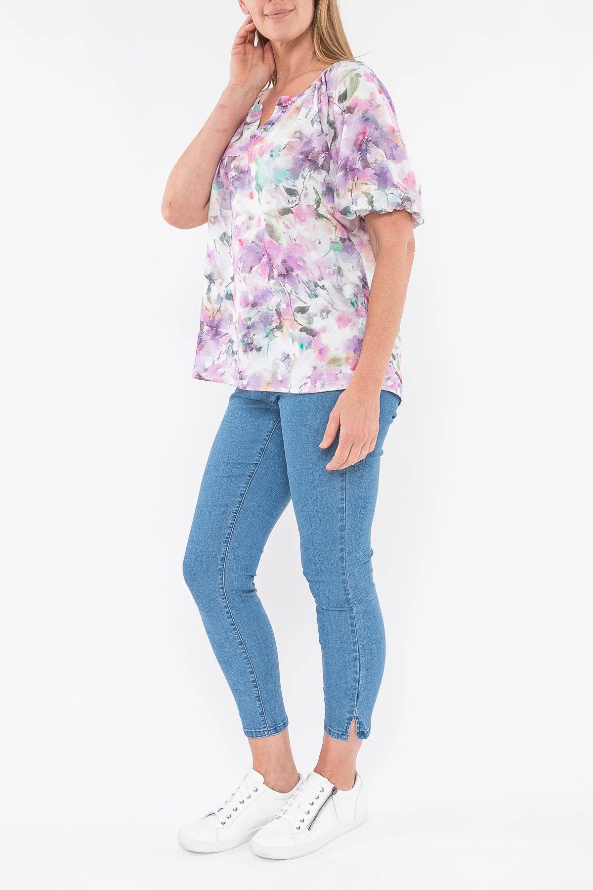 Jump Linen Top-Lilac - Image 5