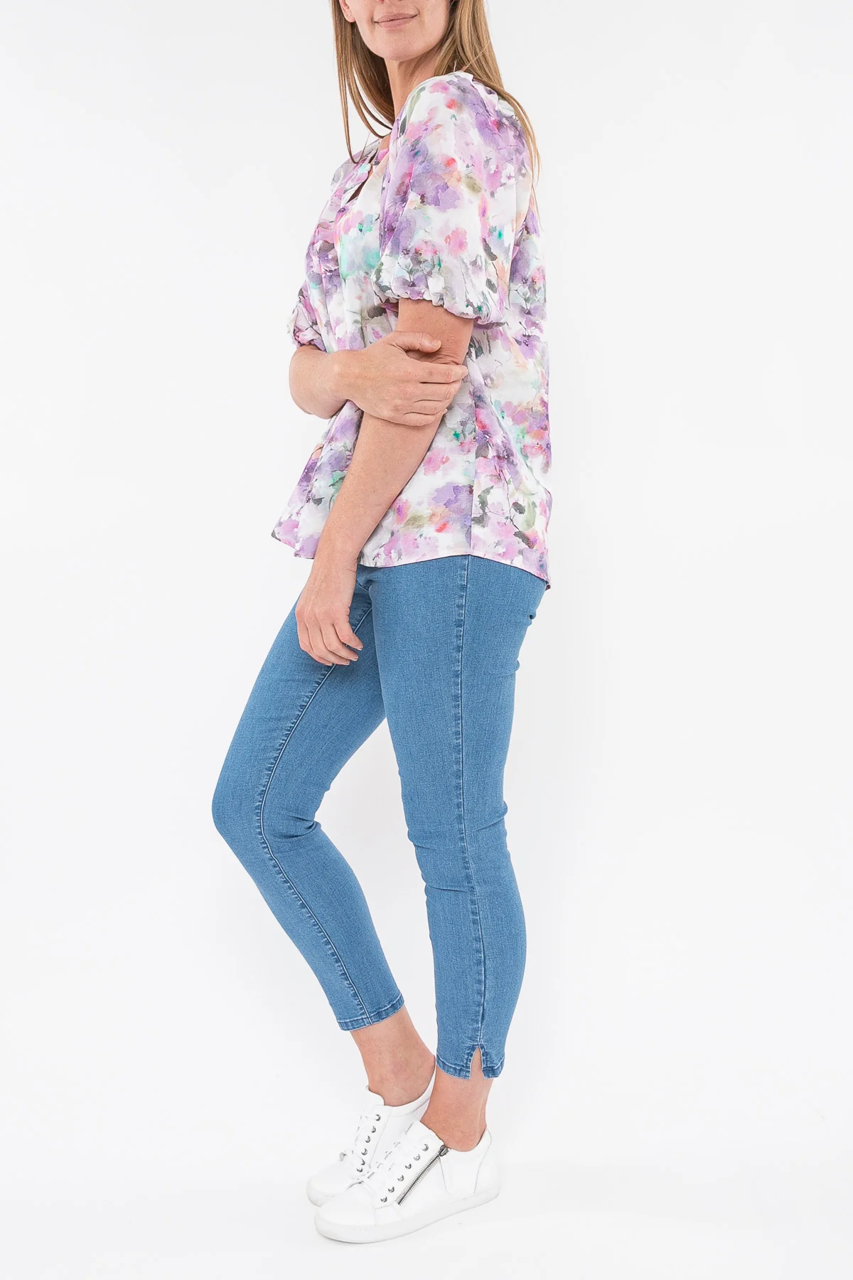Jump Linen Top-Lilac - Image 7