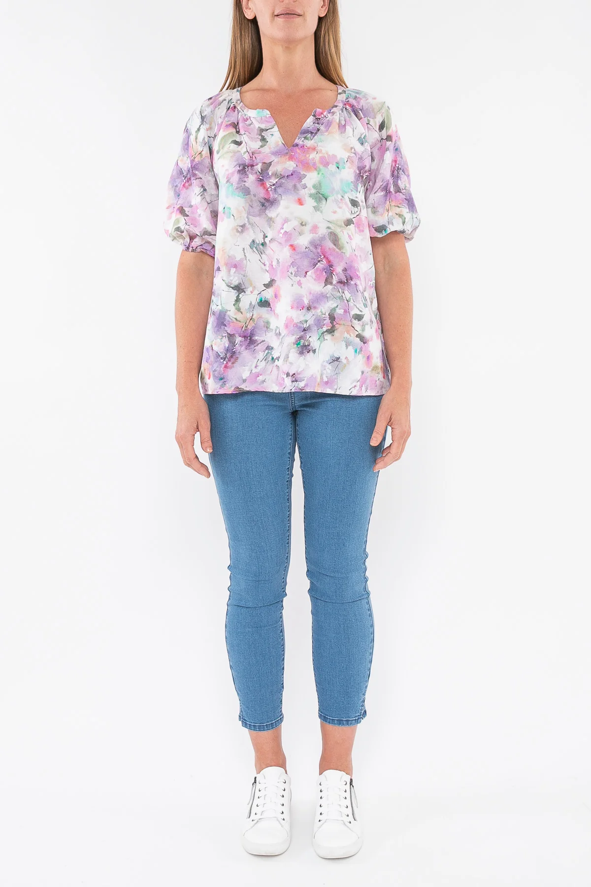 Jump Linen Top-Lilac - Image 9