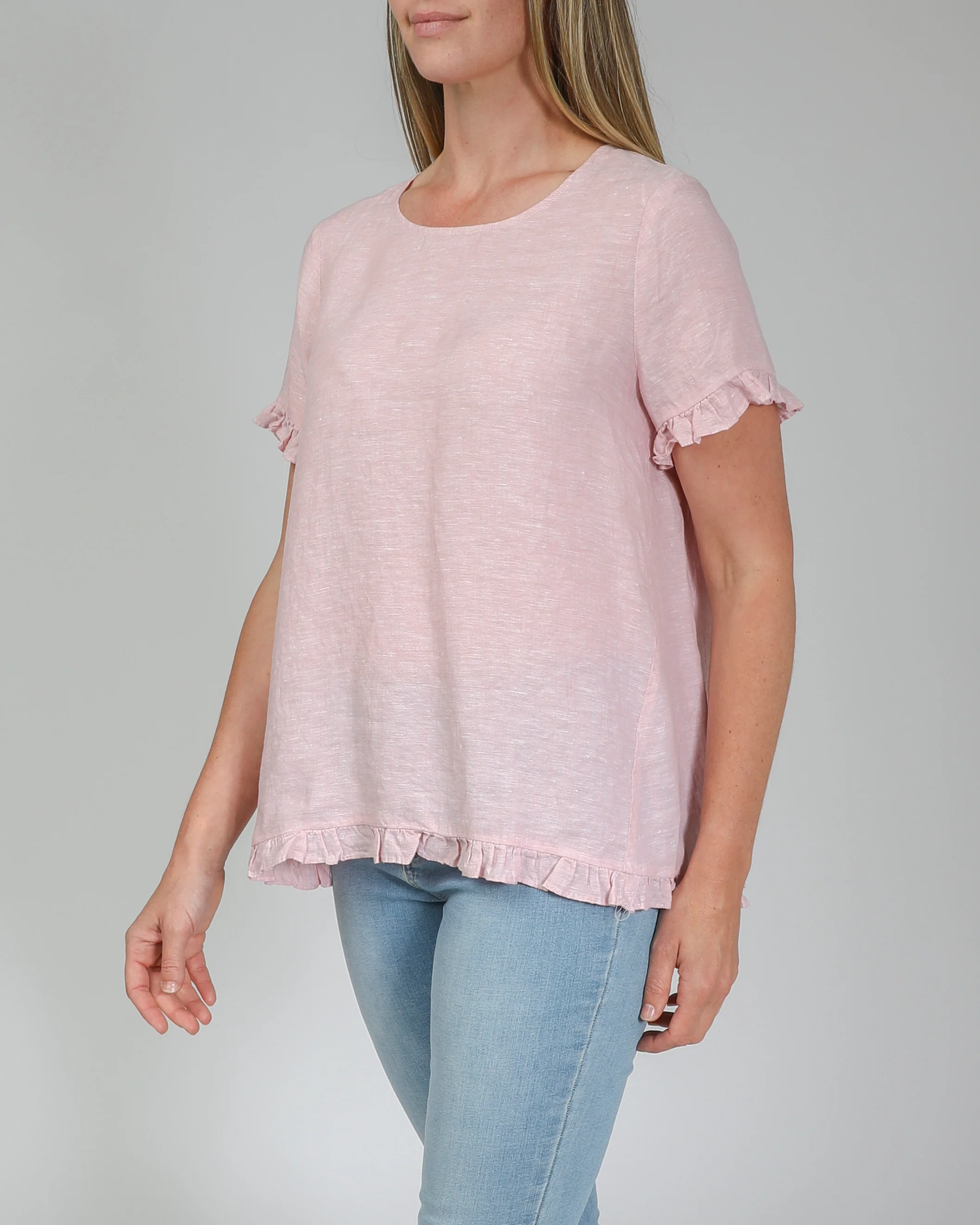 Jump Linen Blouse - Petal