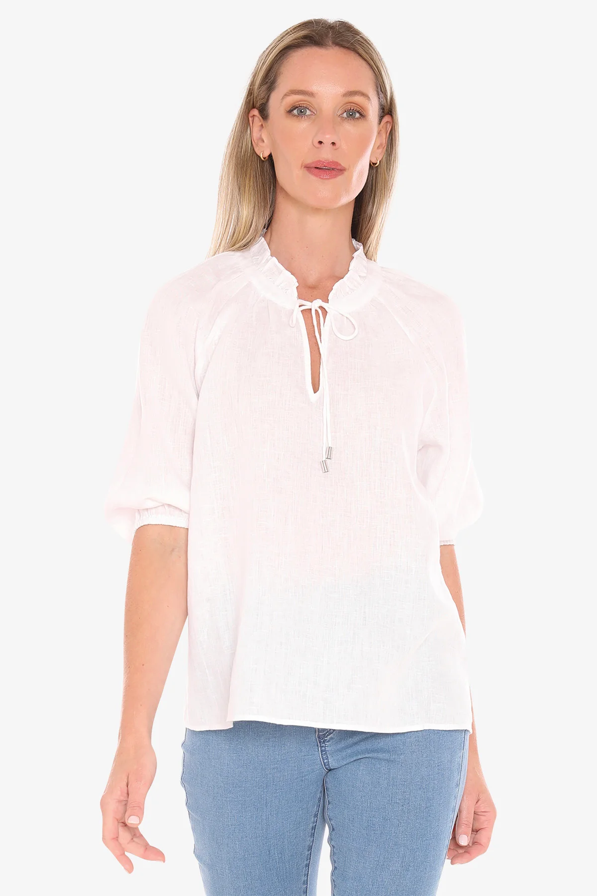 Jump Ruffle Top - White - Image 2