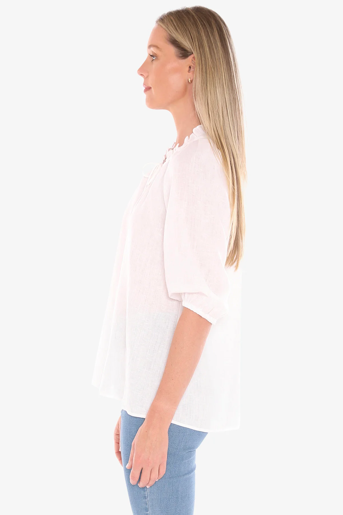 Jump Ruffle Top - White - Image 5