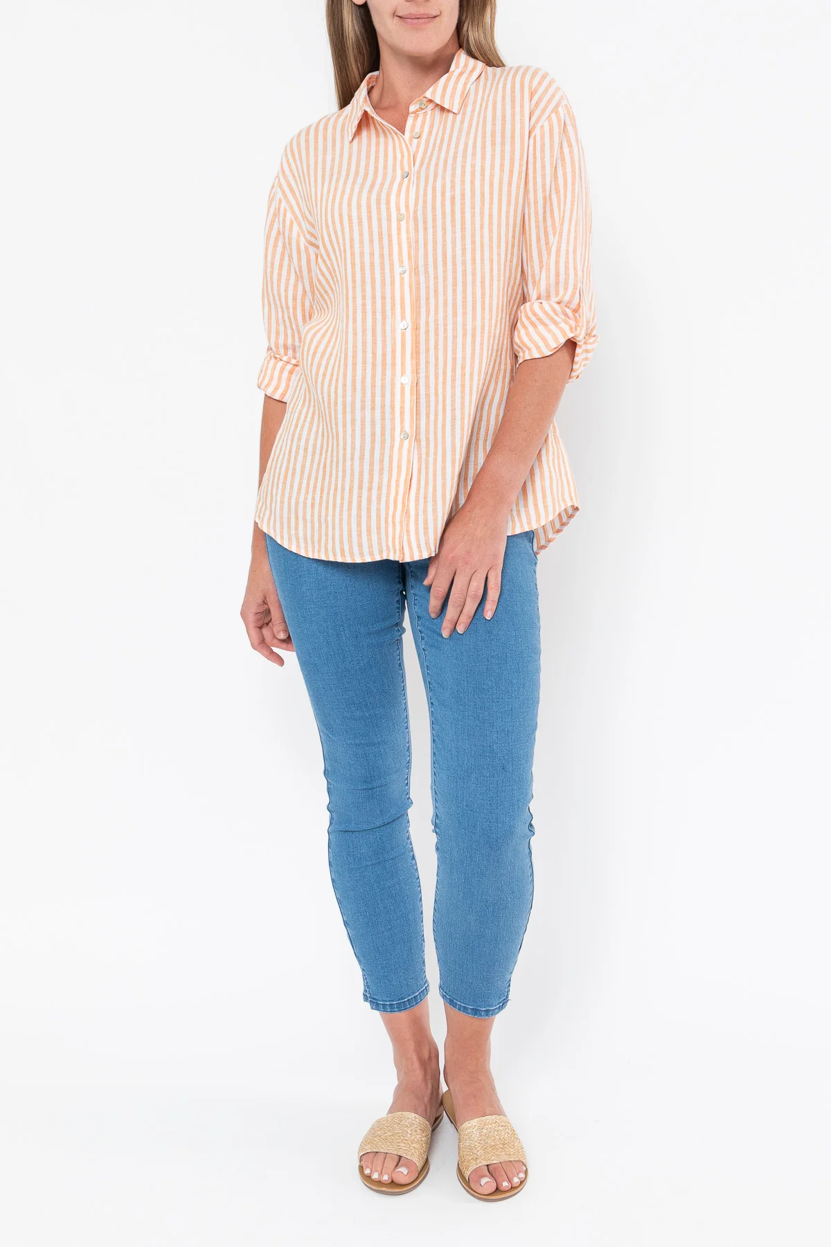 Jump Stripe Linen Shirt - Image 2