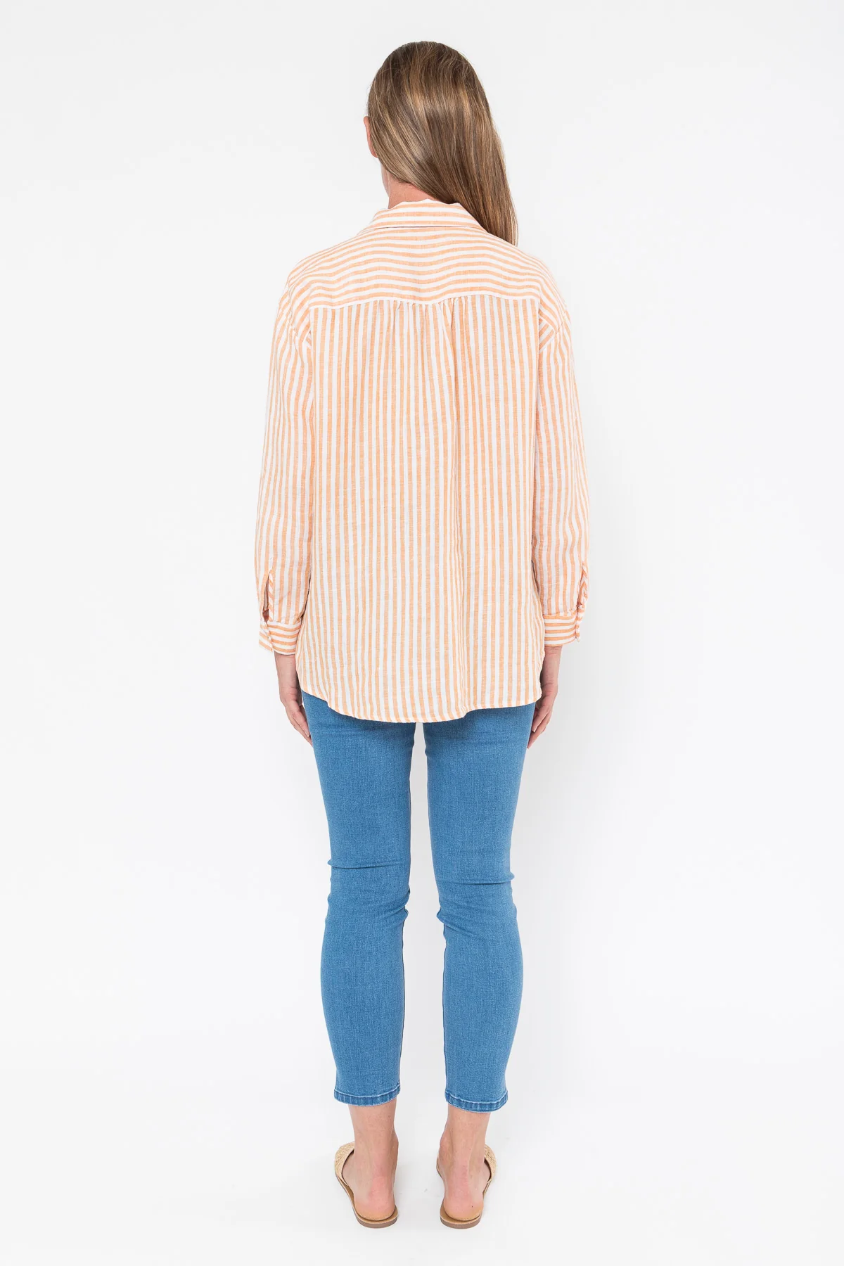 Jump Stripe Linen Shirt - Image 4