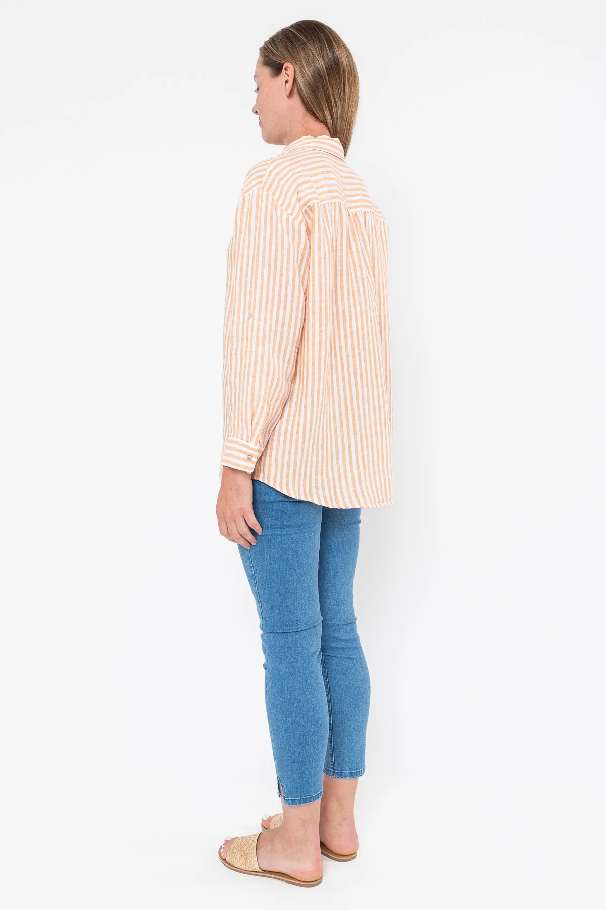 Jump Stripe Linen Shirt - Image 5