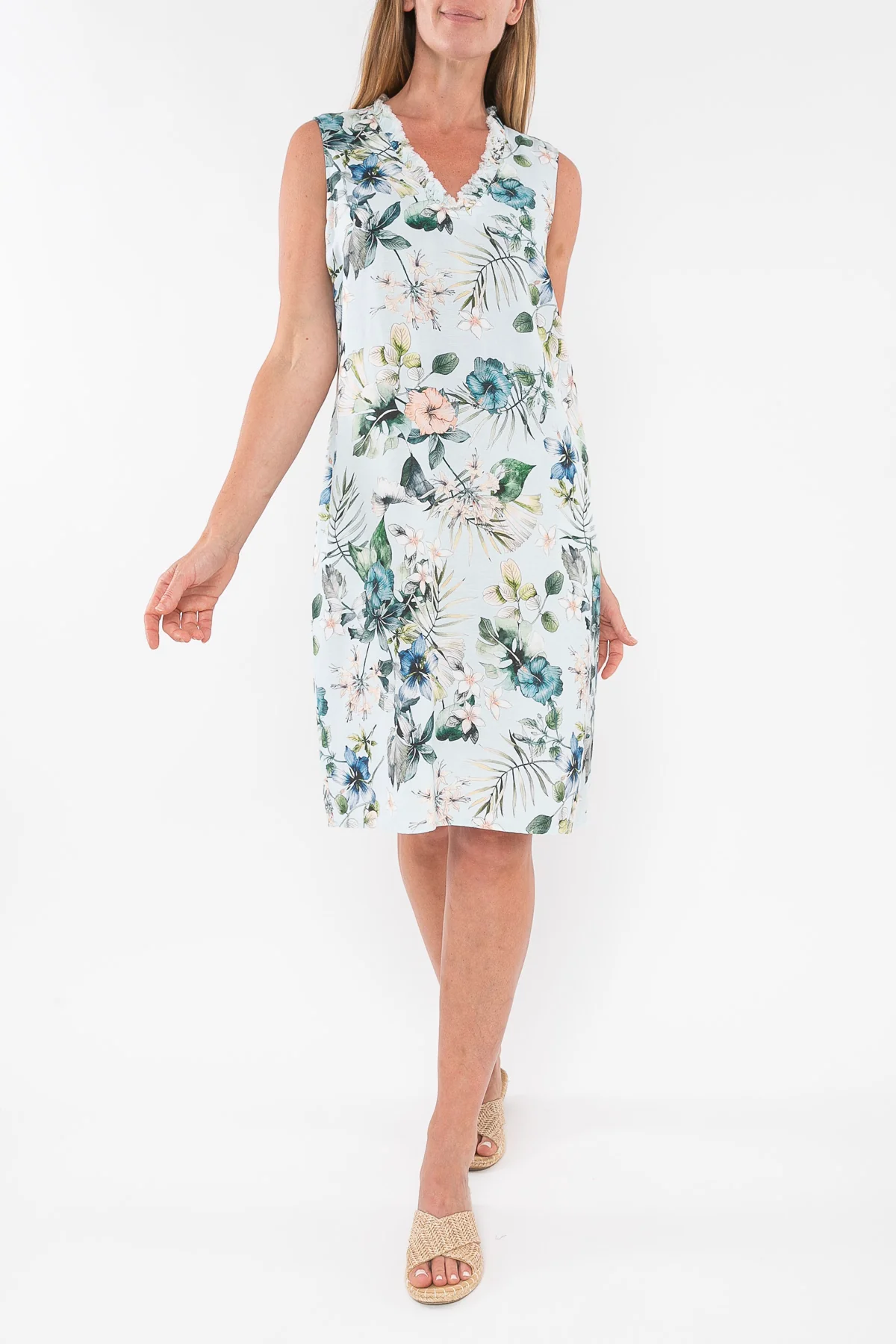 Jump V Neck Dress - Image 2