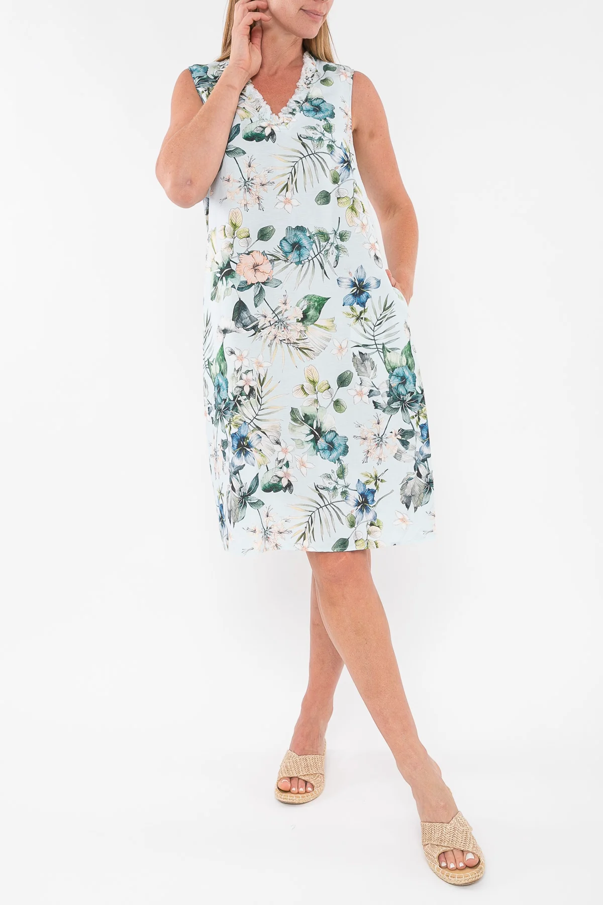 Jump V Neck Dress - Image 5