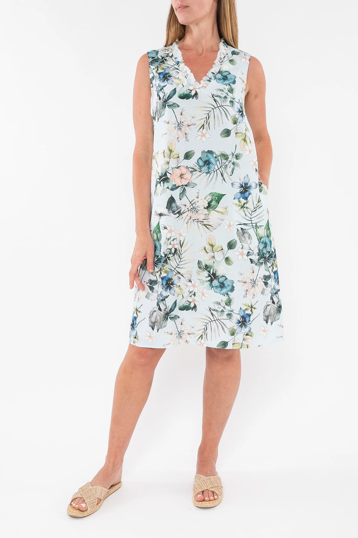 Jump V Neck Dress - Image 6