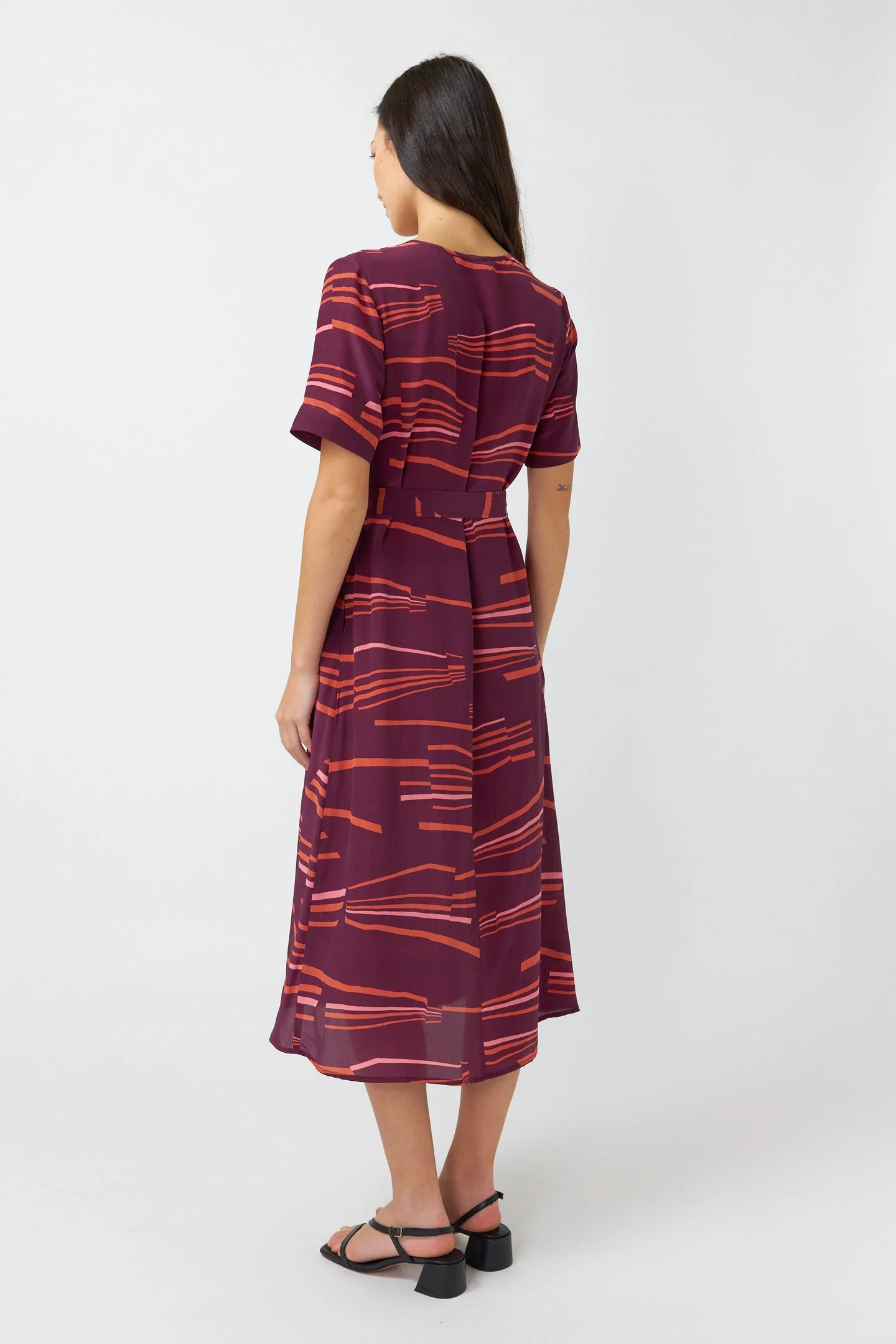 Kate Sylvester Ali Dress Aubergine - Image 4