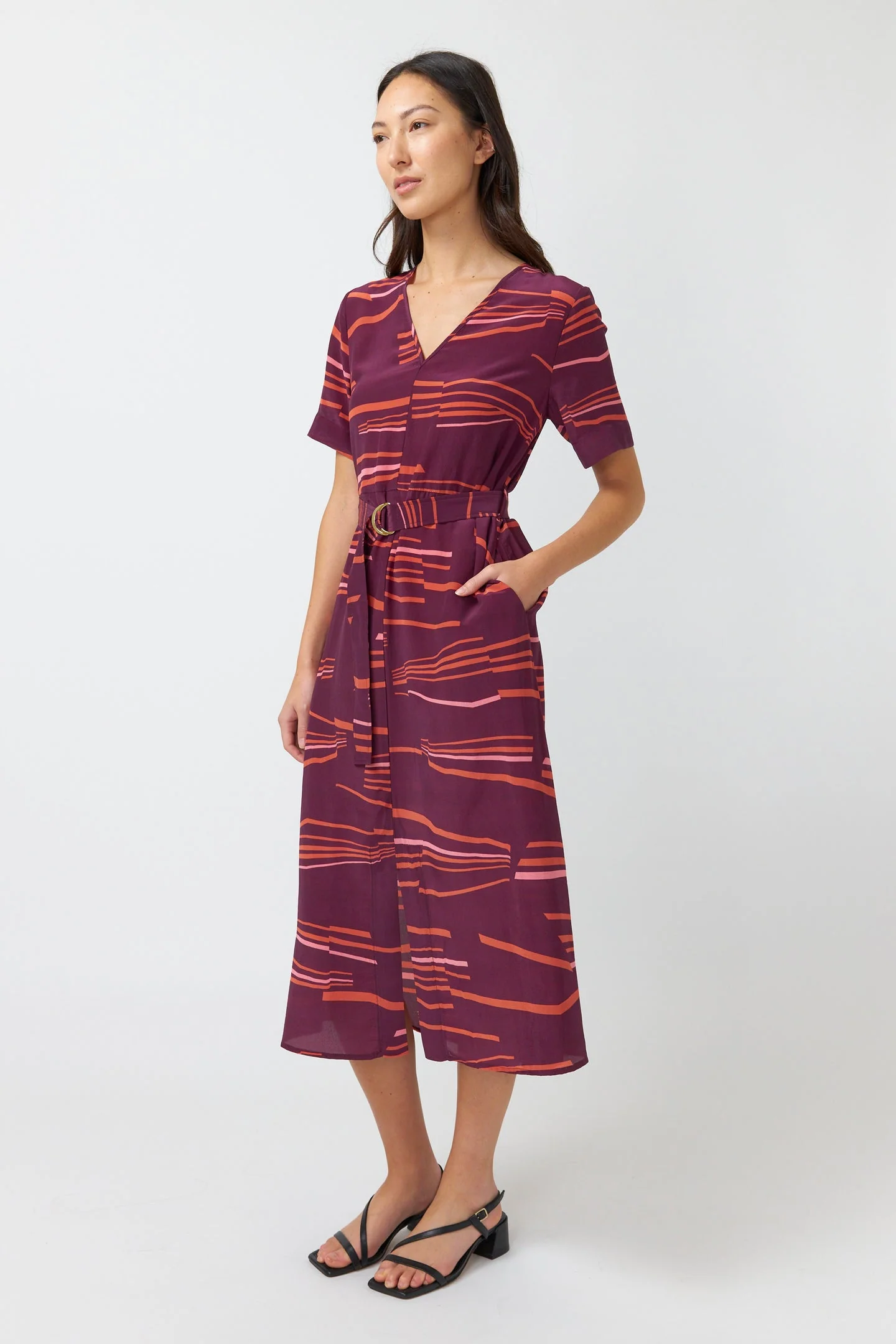 Kate Sylvester Ali Dress Aubergine - Image 5