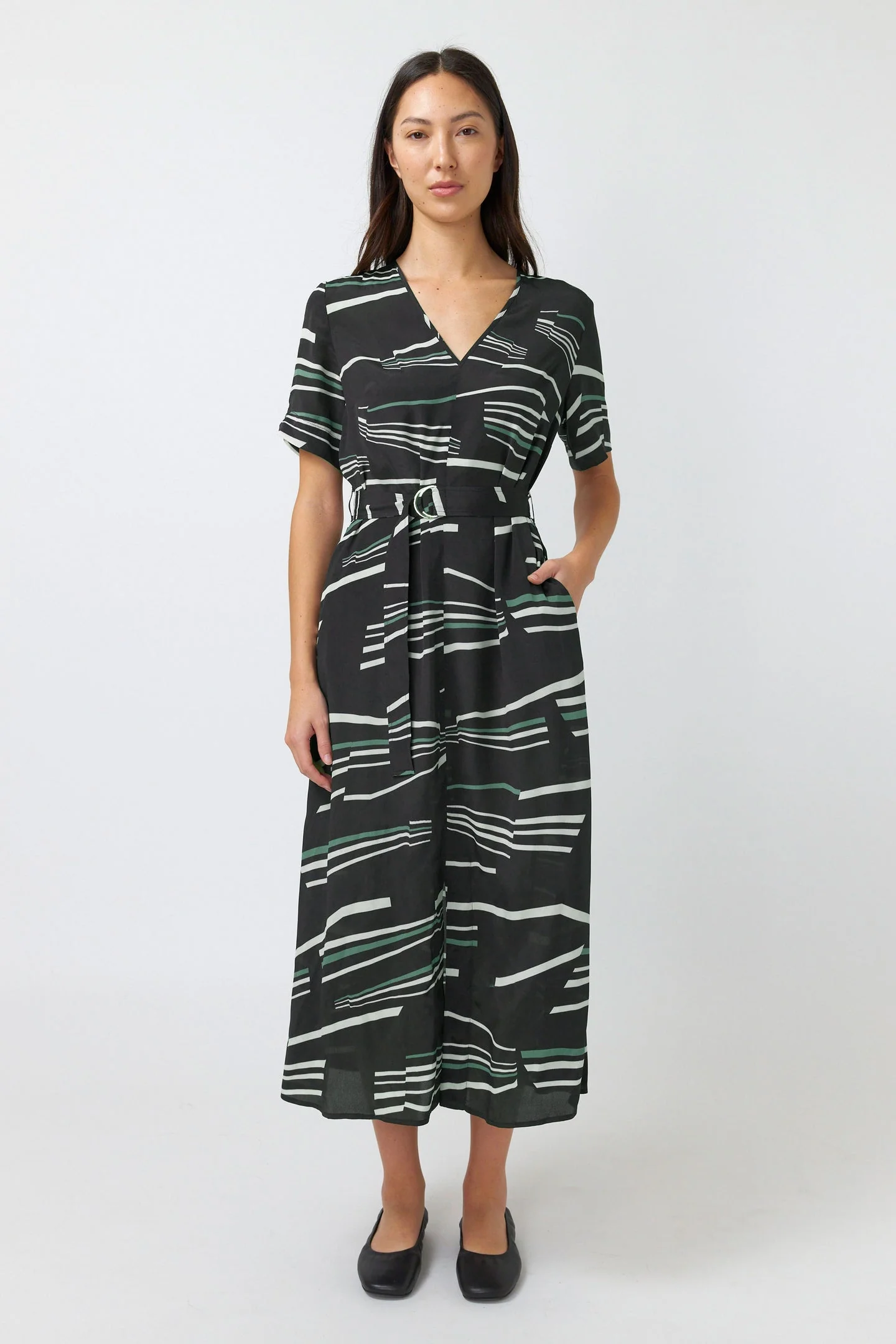 Kate Sylvester Ali Dress Charcoal - Image 3